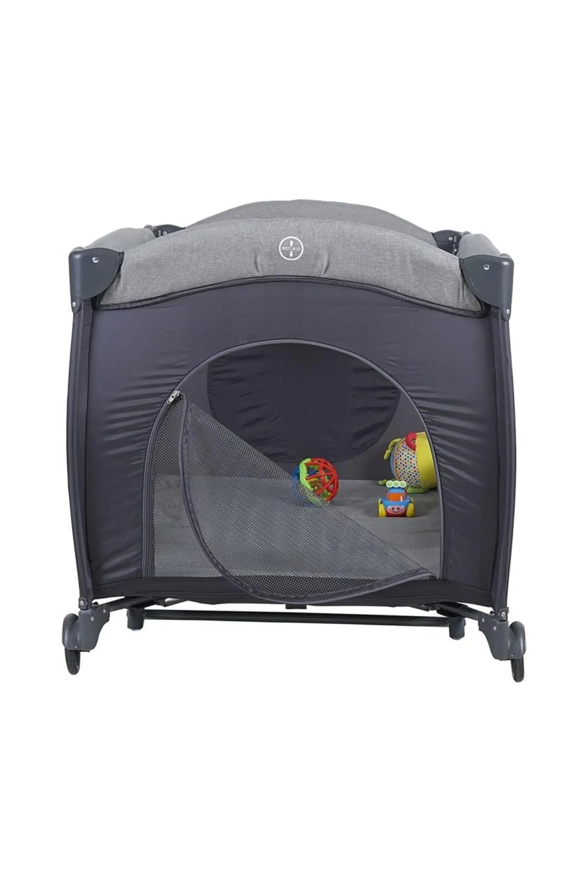 Sunny Baby 70*120 Sallanır Dönenceli Alt Açmalı Oyun Parkı Park Yatak+ Yatak + Oyuncak fotoğrafı 7 (önizleme)