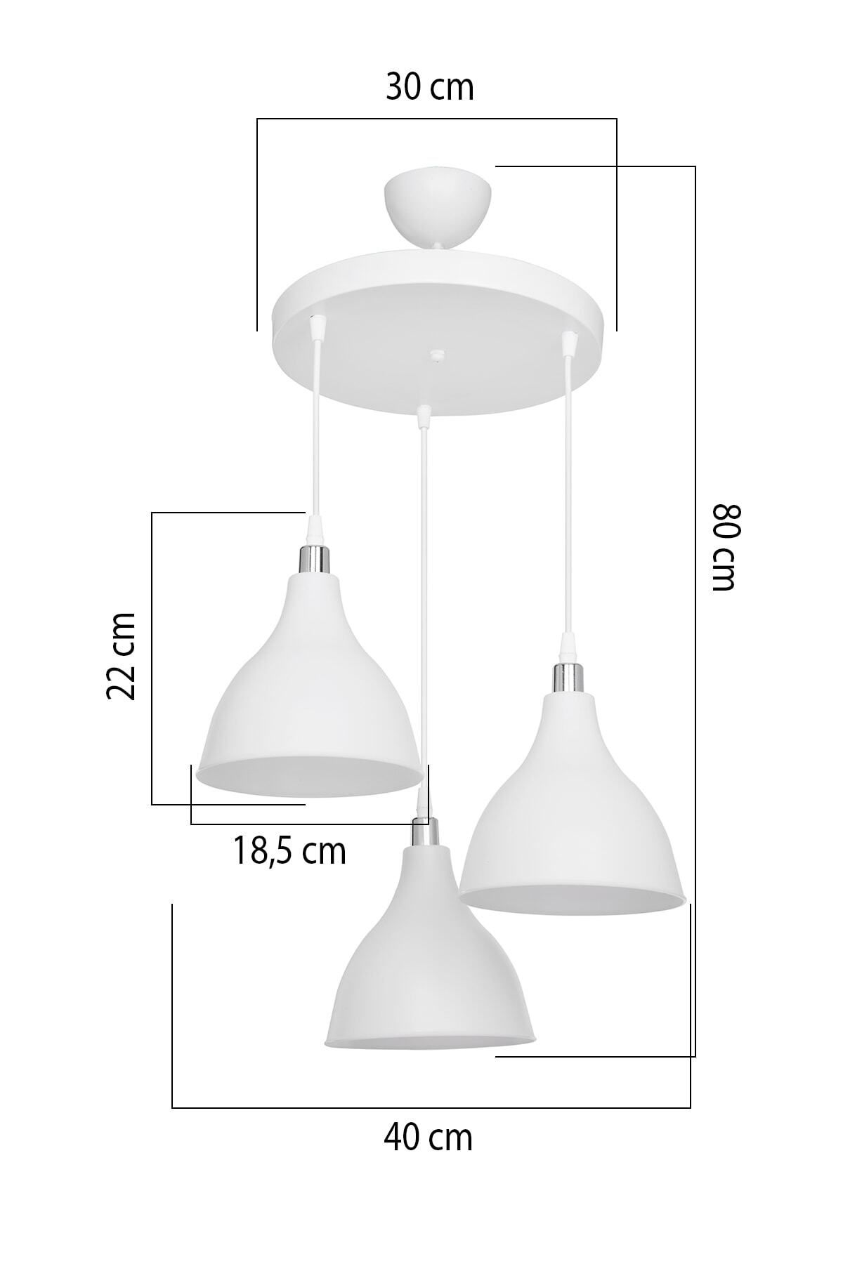 Tuğbasan RONDA 3LÜ ÇEMBER AVİZE OPAL
