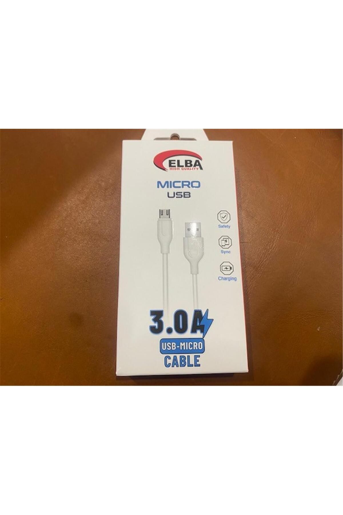 Vobotek Teknoloji Elba Elb25-M3a Micro Usb 3A Şarj Kablosu 1Mt Hızlı Şarj