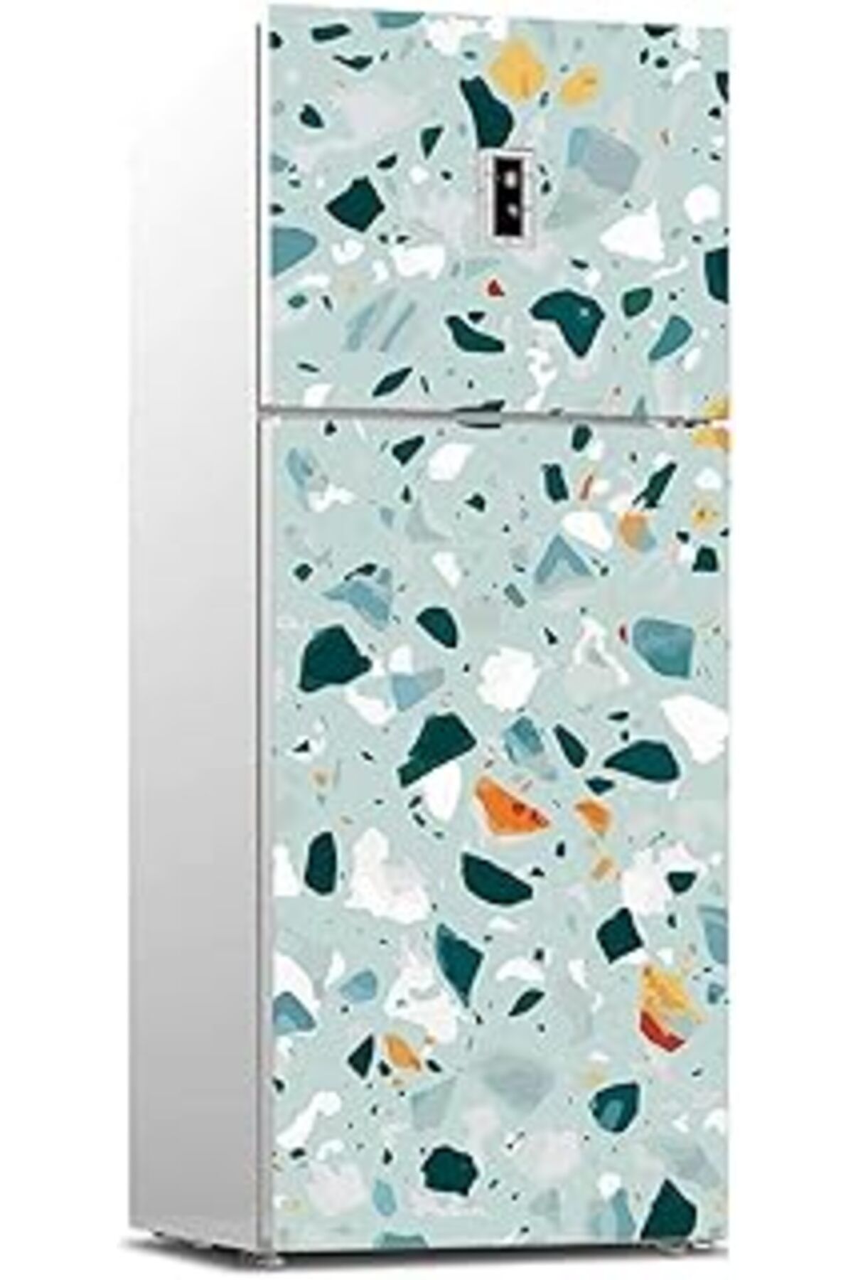 Mu Art Ahşap Buzdolabı Sticker Kaplama Dolap Kaplama Etiketi Terrazzo