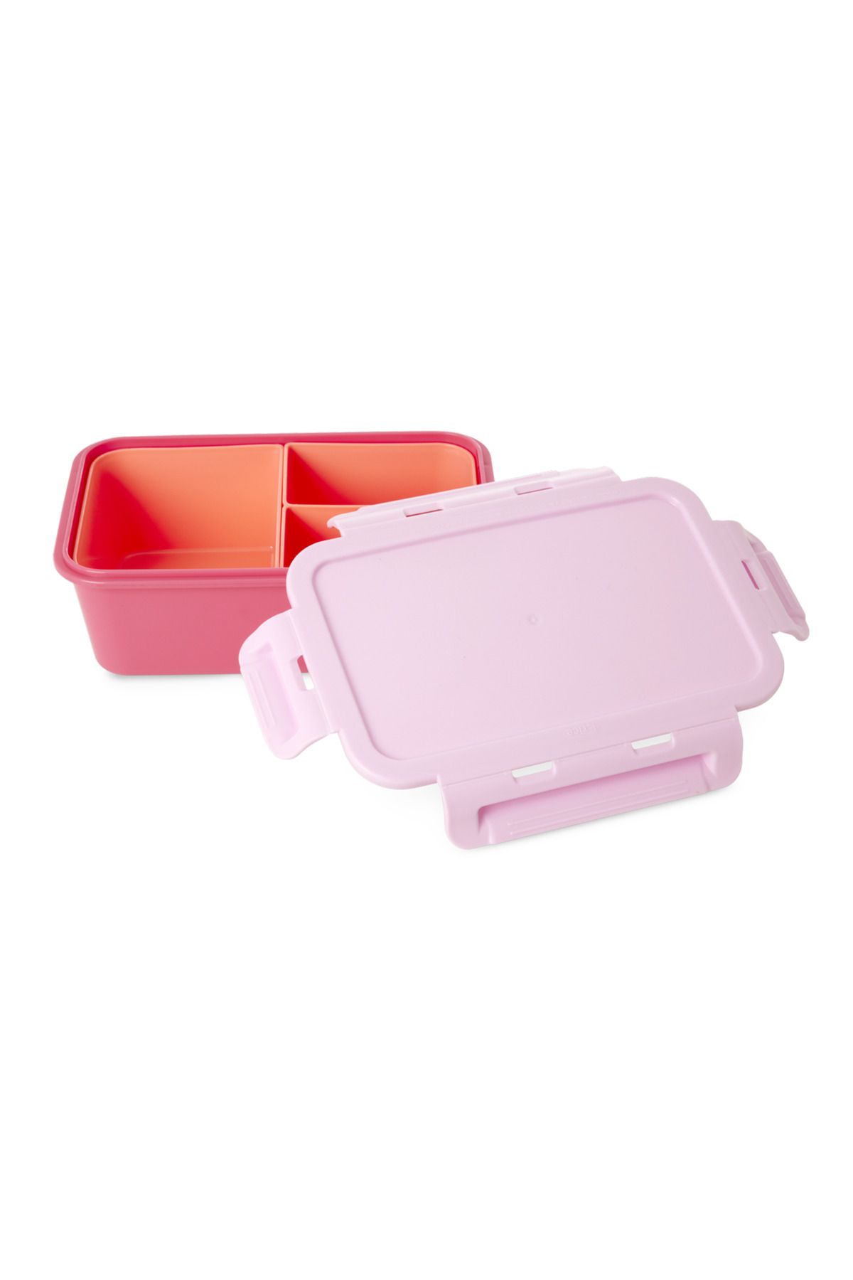 RICE Plastik Lunchbox - Pembe ve Açık Kırmızı