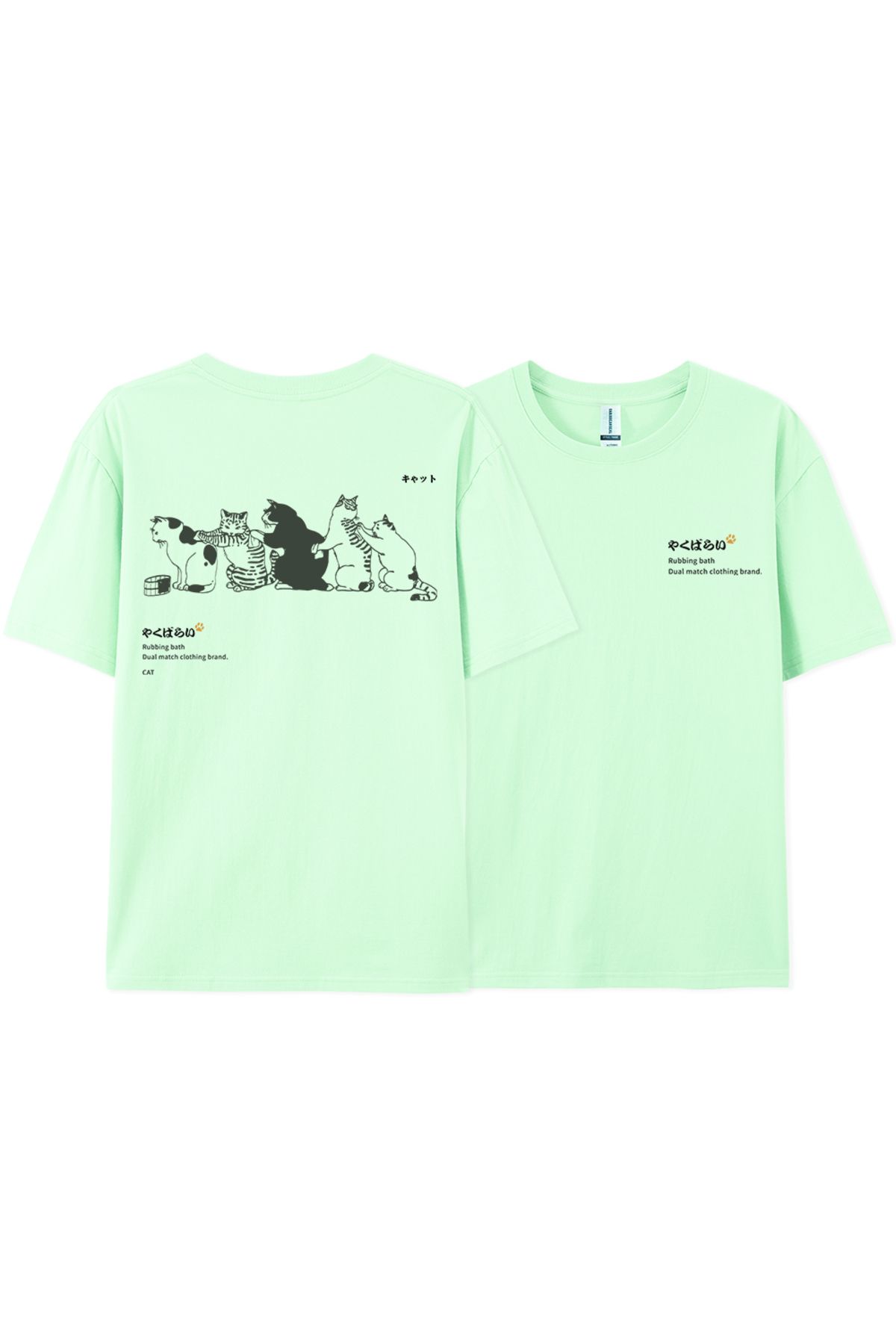 StartMore Y2k Vintage Tişört Tee Japonya Harajuku kuyruk kedi eğlenceli baskı