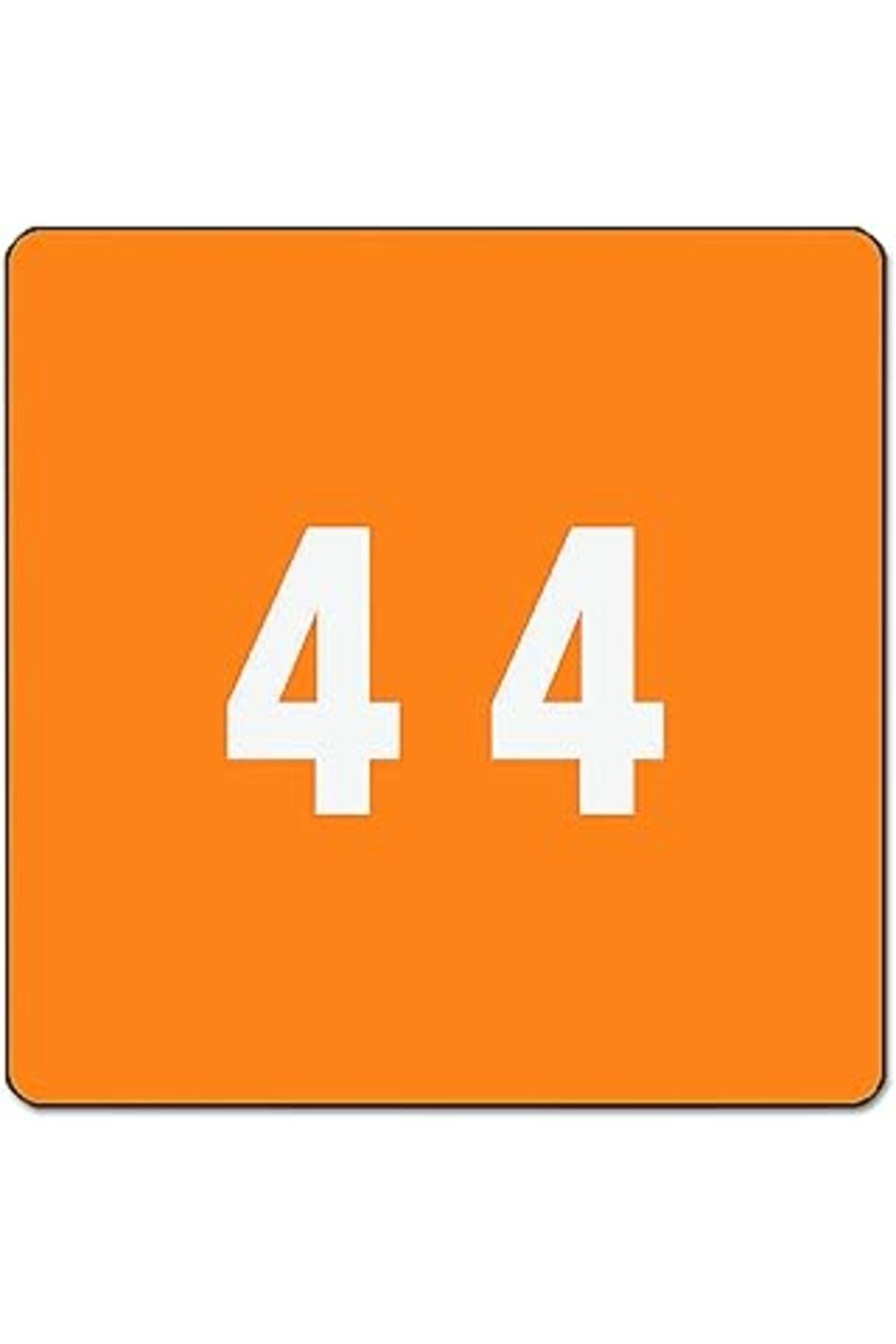 Mu Art Ahşap Smead Dcc Renk Coded Numeric Etiket Turuncu – Number 4 250Stueck – Kendinden Yapışkan Etiket (38,1