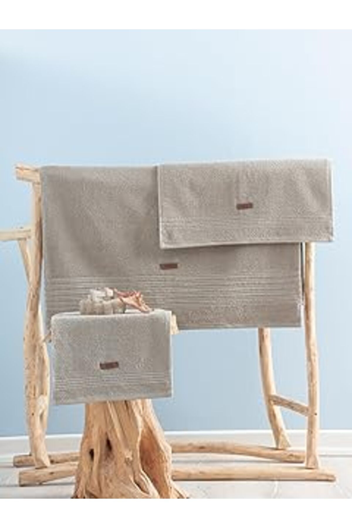 Qedii Cotton Box %100 Pamuk Wellness Havlu Seti Sand Bej