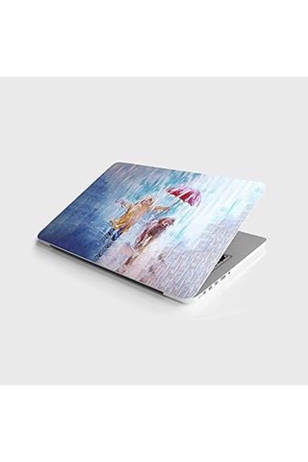 Mu Art Ahşap Laptop Sticker Notebook Pc Kaplama Etiketi Çocuk Ve Köpek