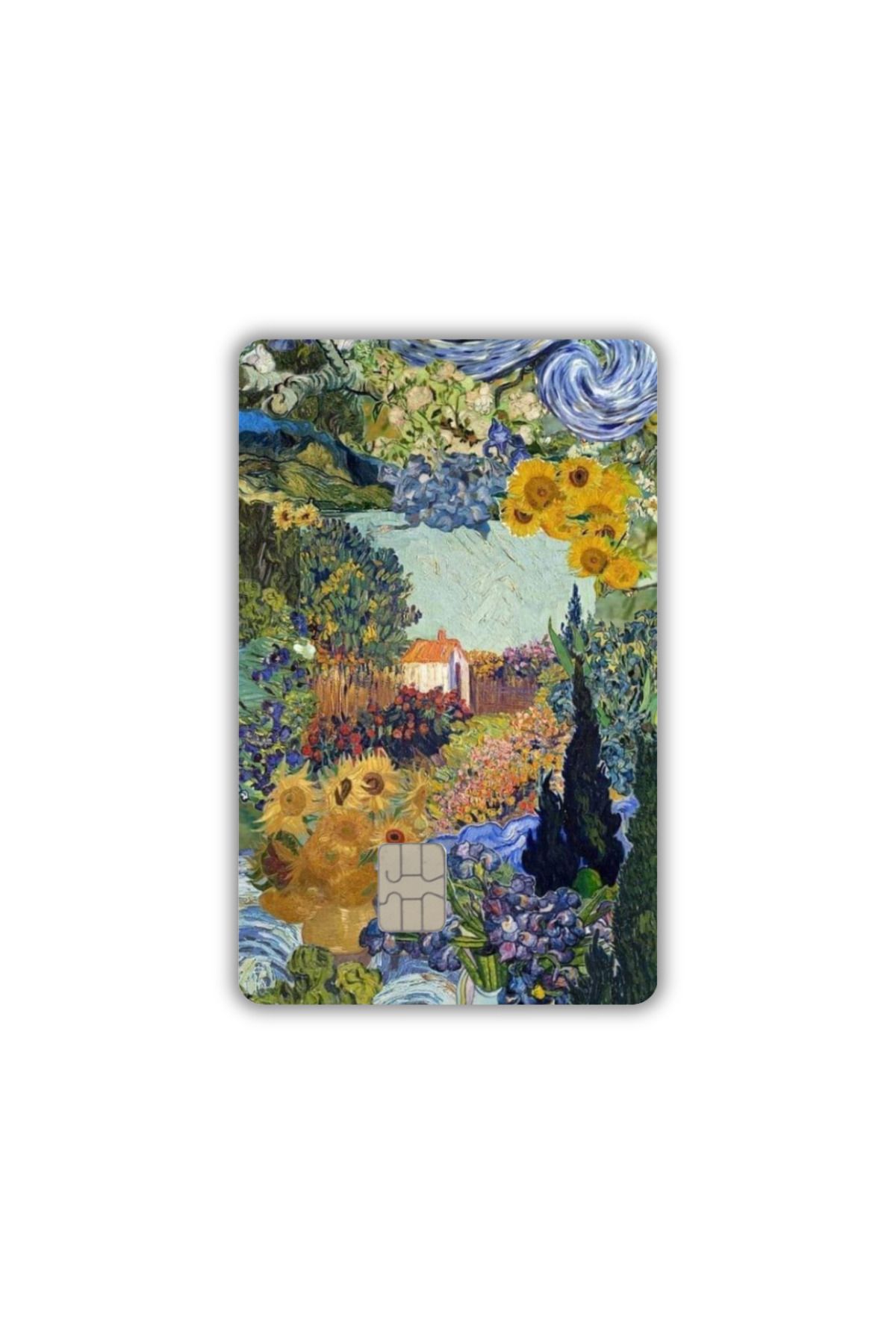 yoyadizayn Vincent Van Gogh Eserleri Sanat Öğrenci Kartı, Metro Kartı, Akbil, Kredi Kartı Kaplama KÜÇÜK ÇİP