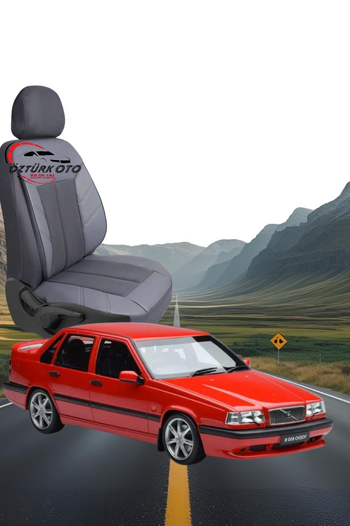 MEVLÜT ÖZTÜRK OTO KILIFLARI Akik Serisi Volvo 850 Tam Set Oto Koltuk Kılıfı