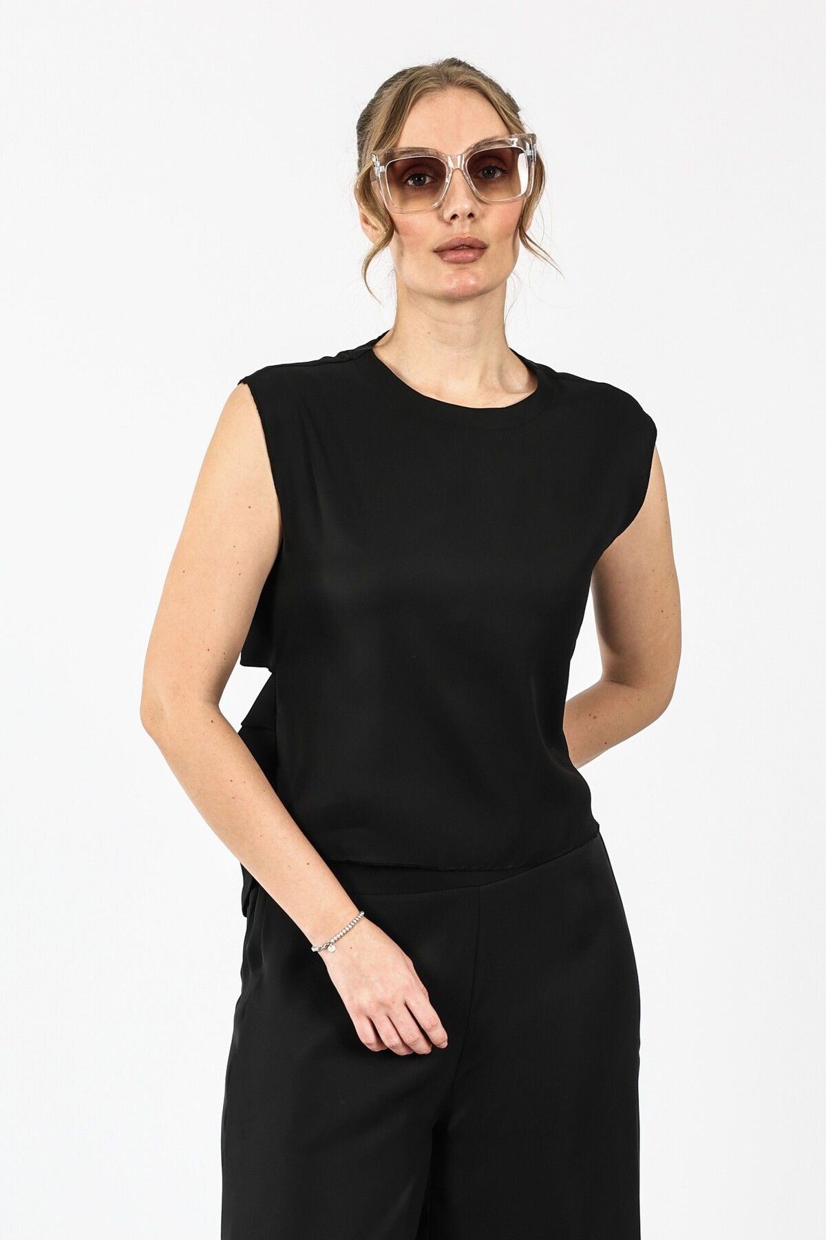 byözlemyazan Drape Dekolteli Bluz
