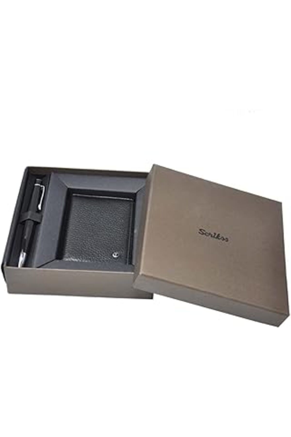 TBSProjects Scrikss Dr 220412 Kredi Kartlık Ve 62 Siyah Tükenmez Kalem Set Siyah