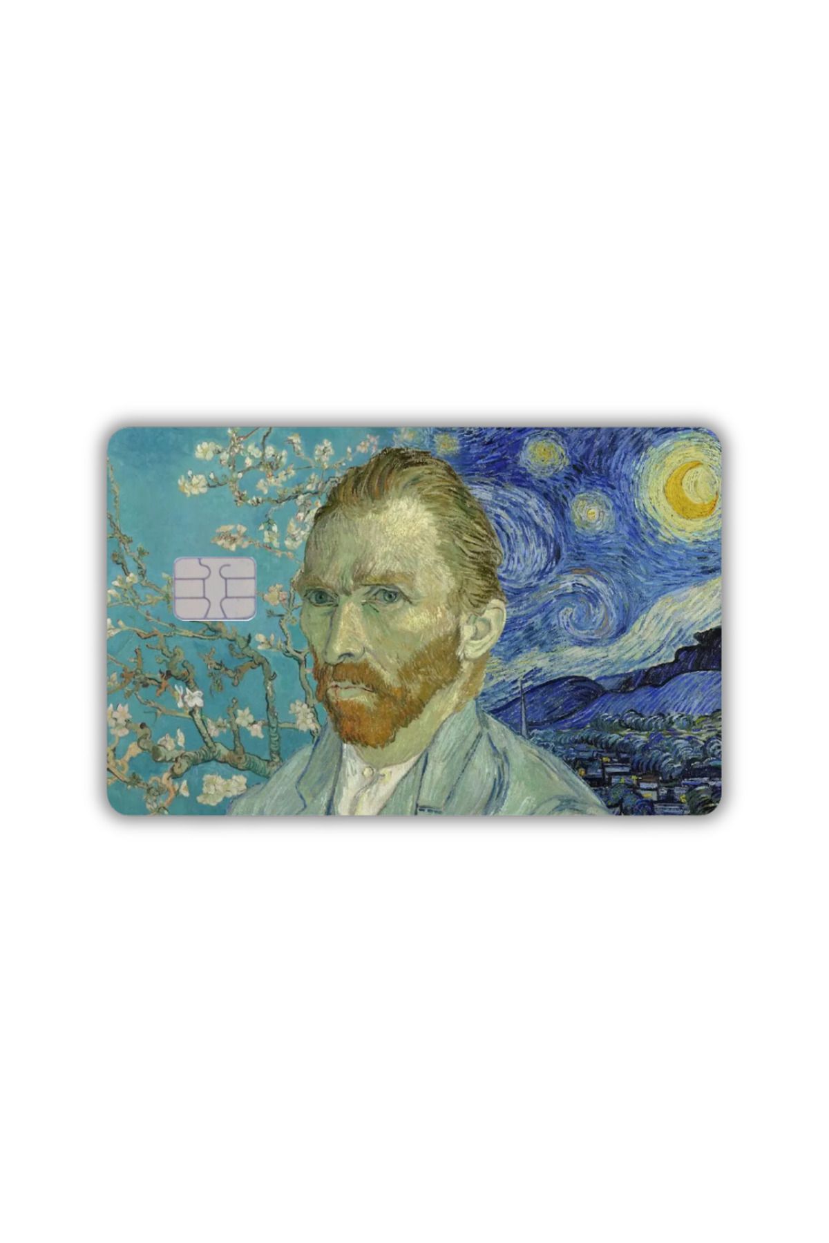 yoyadizayn Vincent Van Gogh Sanat Portre Öğrenci Kartı, Metro Kartı, Akbil, Kredi Kartı Kaplama KÜÇÜK ÇİP