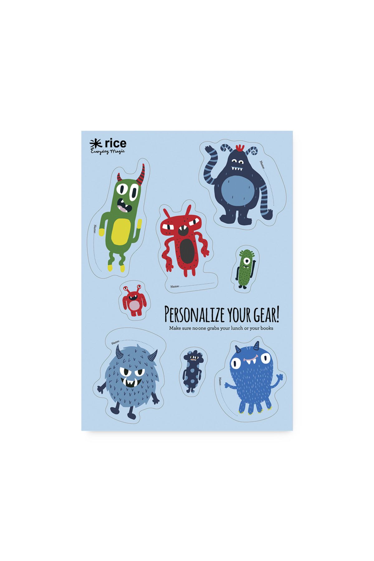 RICE Stickers Lunchbox - Canavarlar