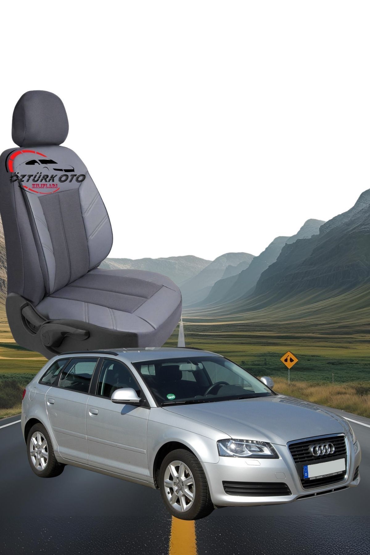 MEVLÜT ÖZTÜRK OTO KILIFLARI Akik Serisi Audi-A3 Tam Set Oto Koltuk Kılıfı