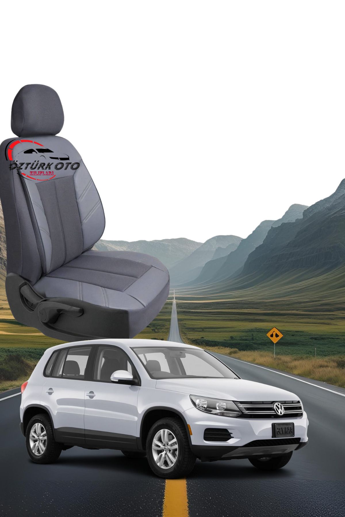 MEVLÜT ÖZTÜRK OTO KILIFLARI Akik Serisi Wolksvagen Tiguan Tam Set Oto Koltuk Kılıfı