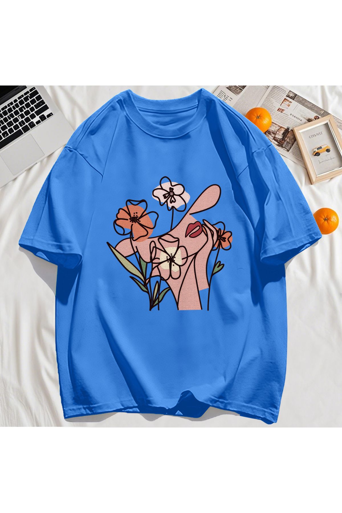 StartMore Y2k Vintage Tişört Tee Doğal Manzaranın Keyfini Çıkarılan İnsanlar Baskı