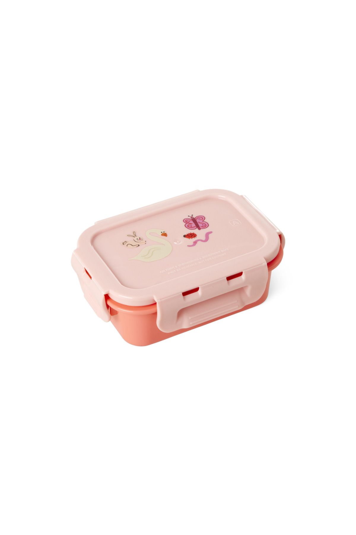 RICE Plastik Small Lunchbox - Pembe Vahşi Yaşam