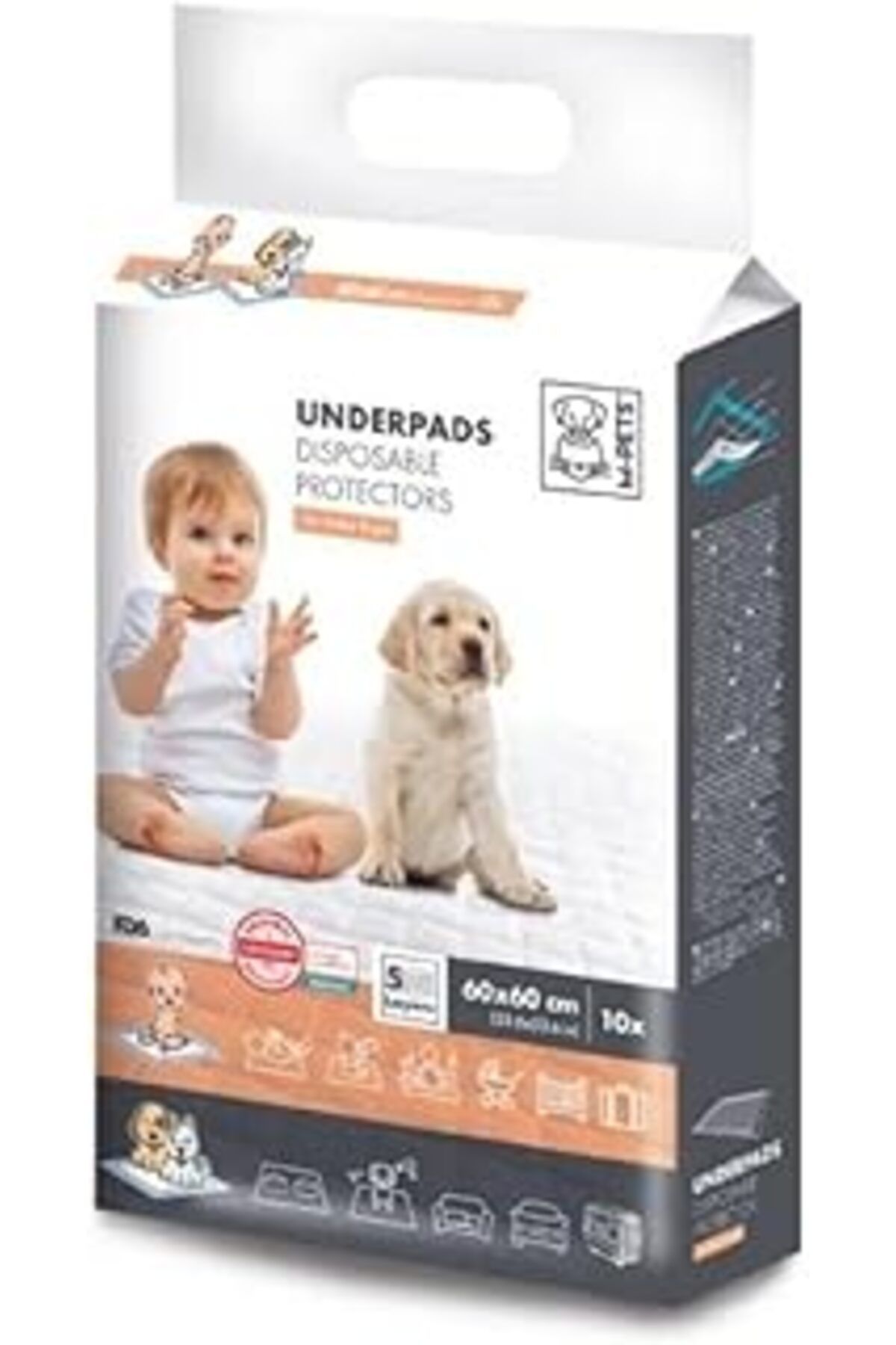 NETWORK ART M-Pets Underpads Köpek Çiş Eğitim Pedi 60X60 Cm 10Pcs