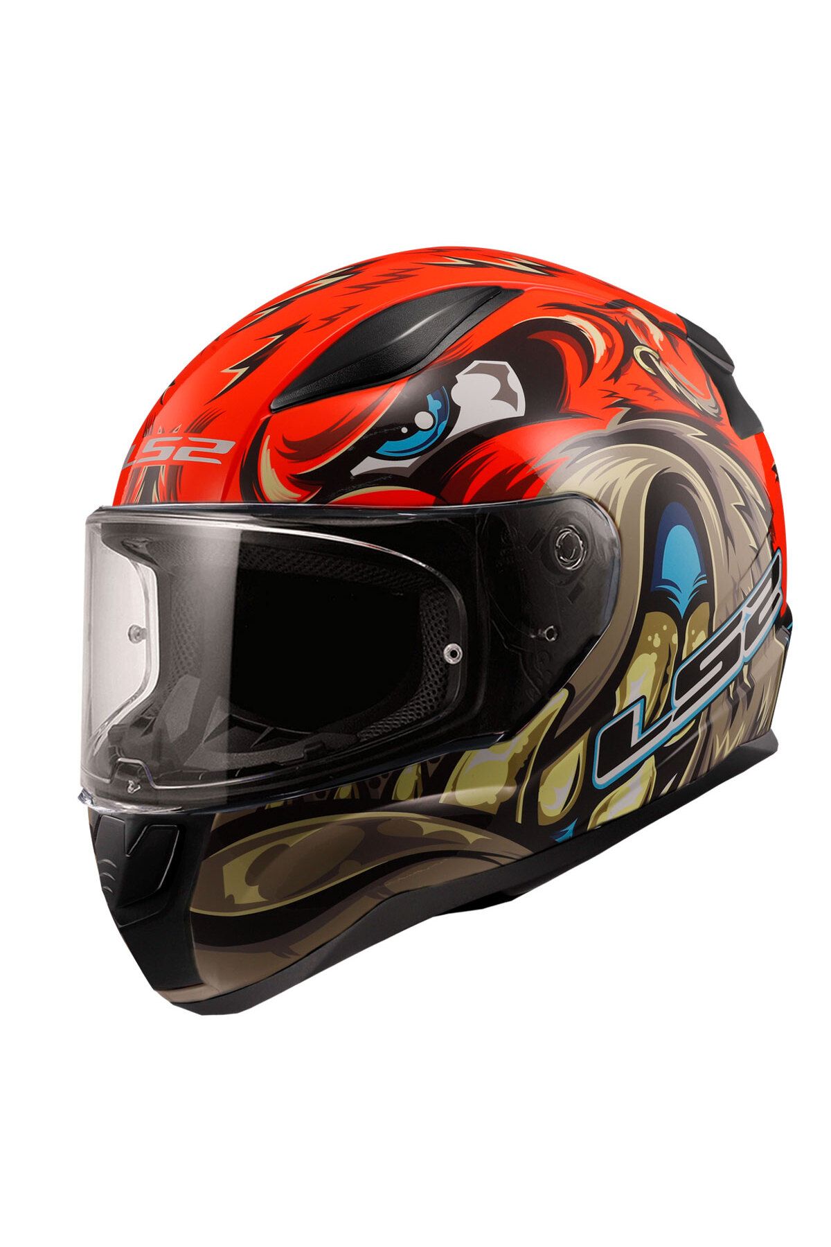 LS2 RAPID 2 SPOX KIRMIZI-GRİ KASK