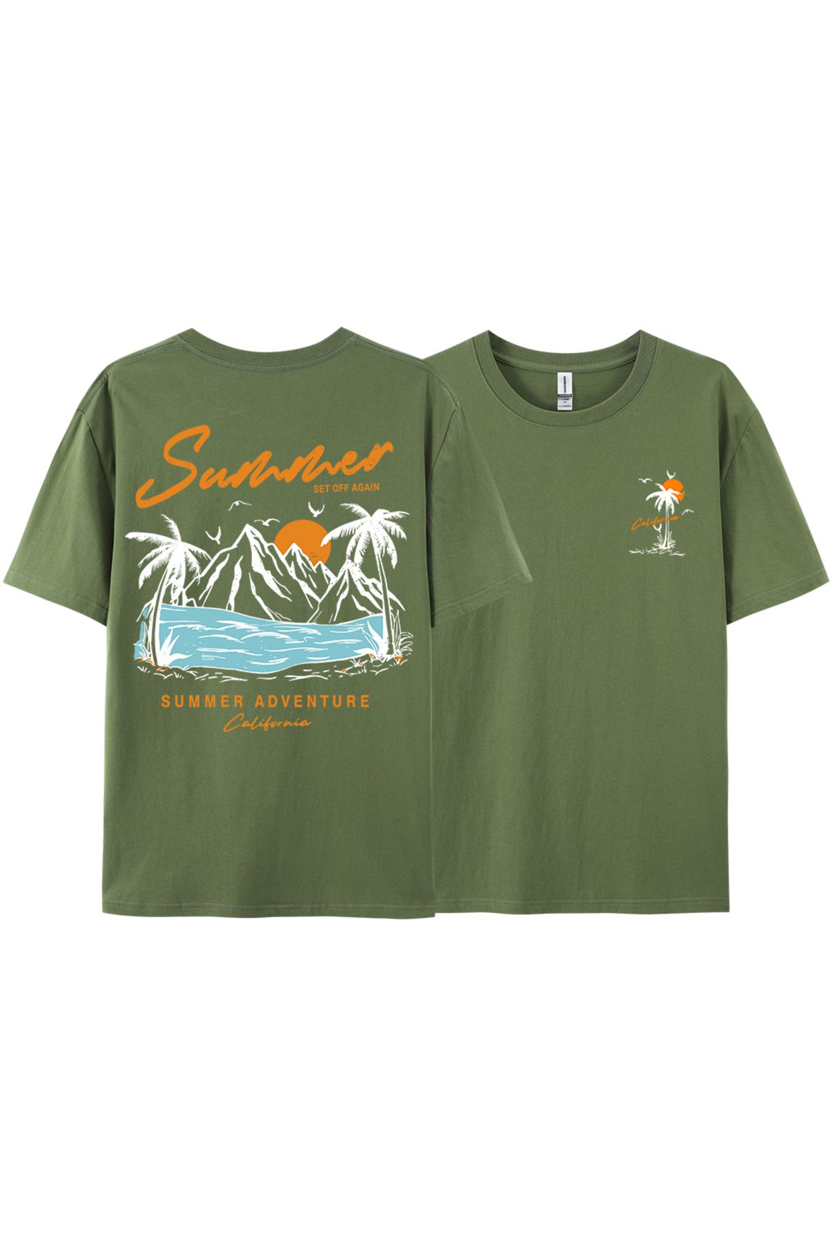 StartMore Y2k Vintage Tişört Tee Yaz tekrar Set macera California