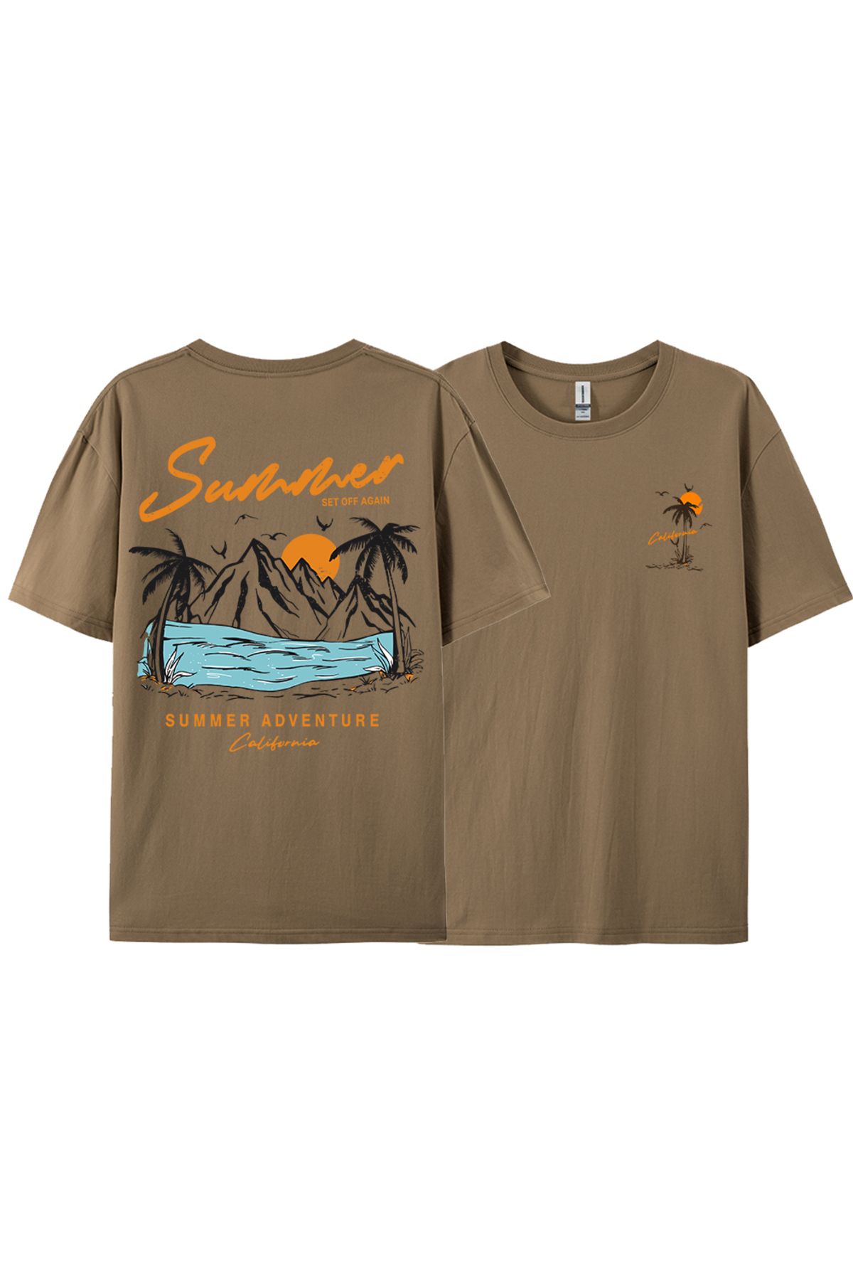 StartMore Y2k Vintage Tişört Tee Yaz tekrar Set macera California