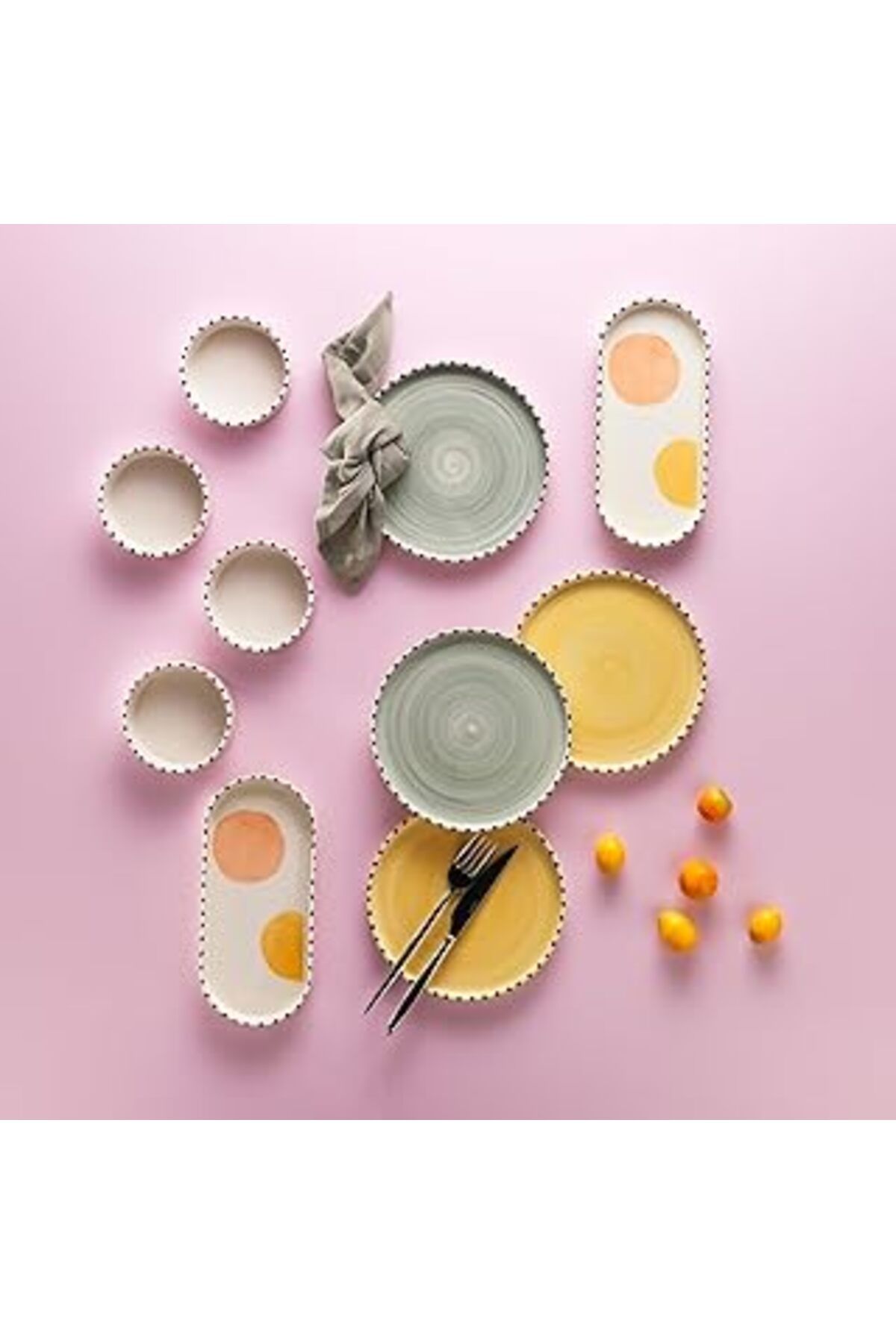 Mu Art Ahşap Schäfer Sunny 4 Kişilik Kahvaltı Takımı 10 Parça-asorti