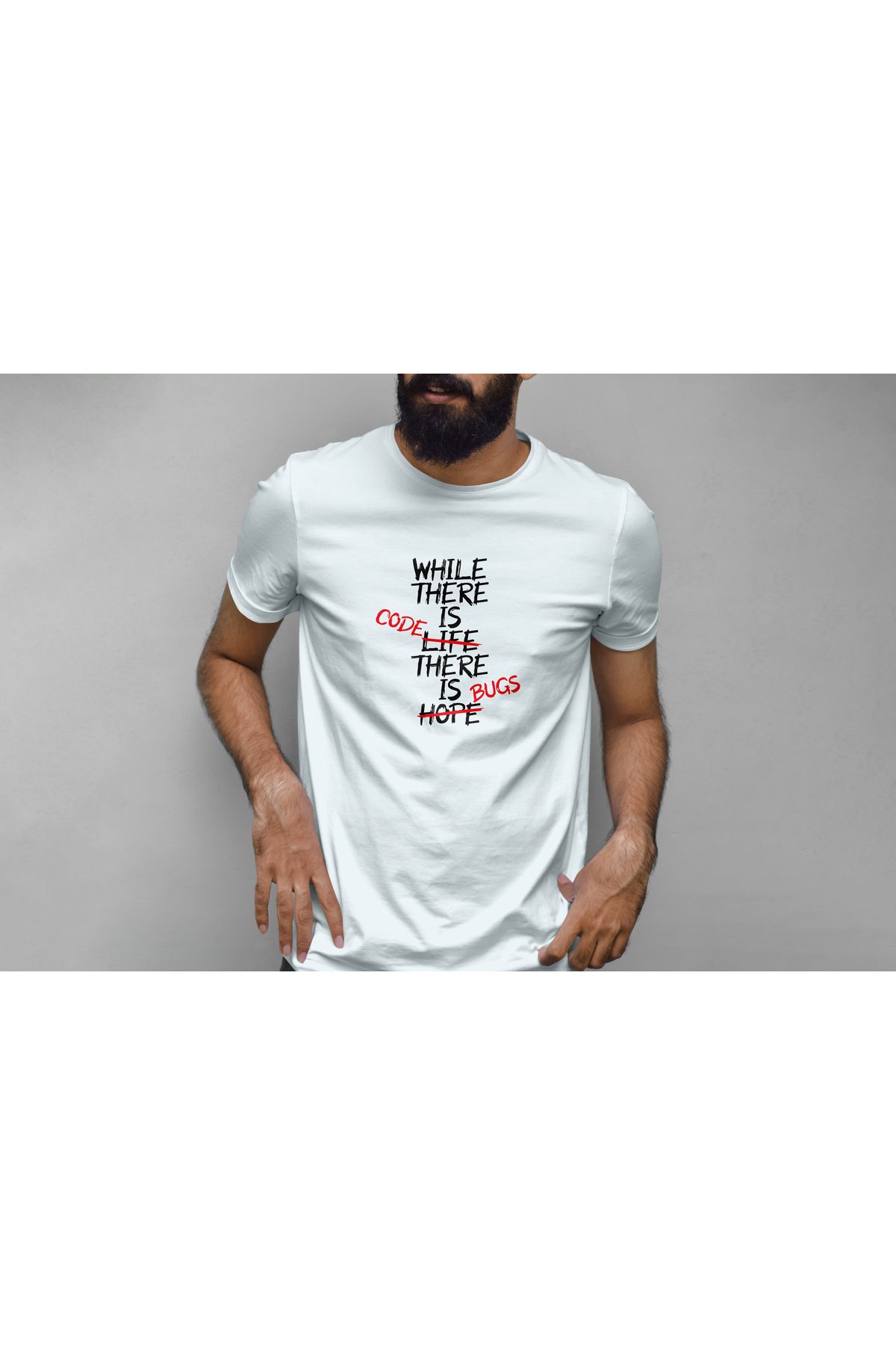YEACHY Unisex Yazılımcı Kodcu Baskılı T-Shirt