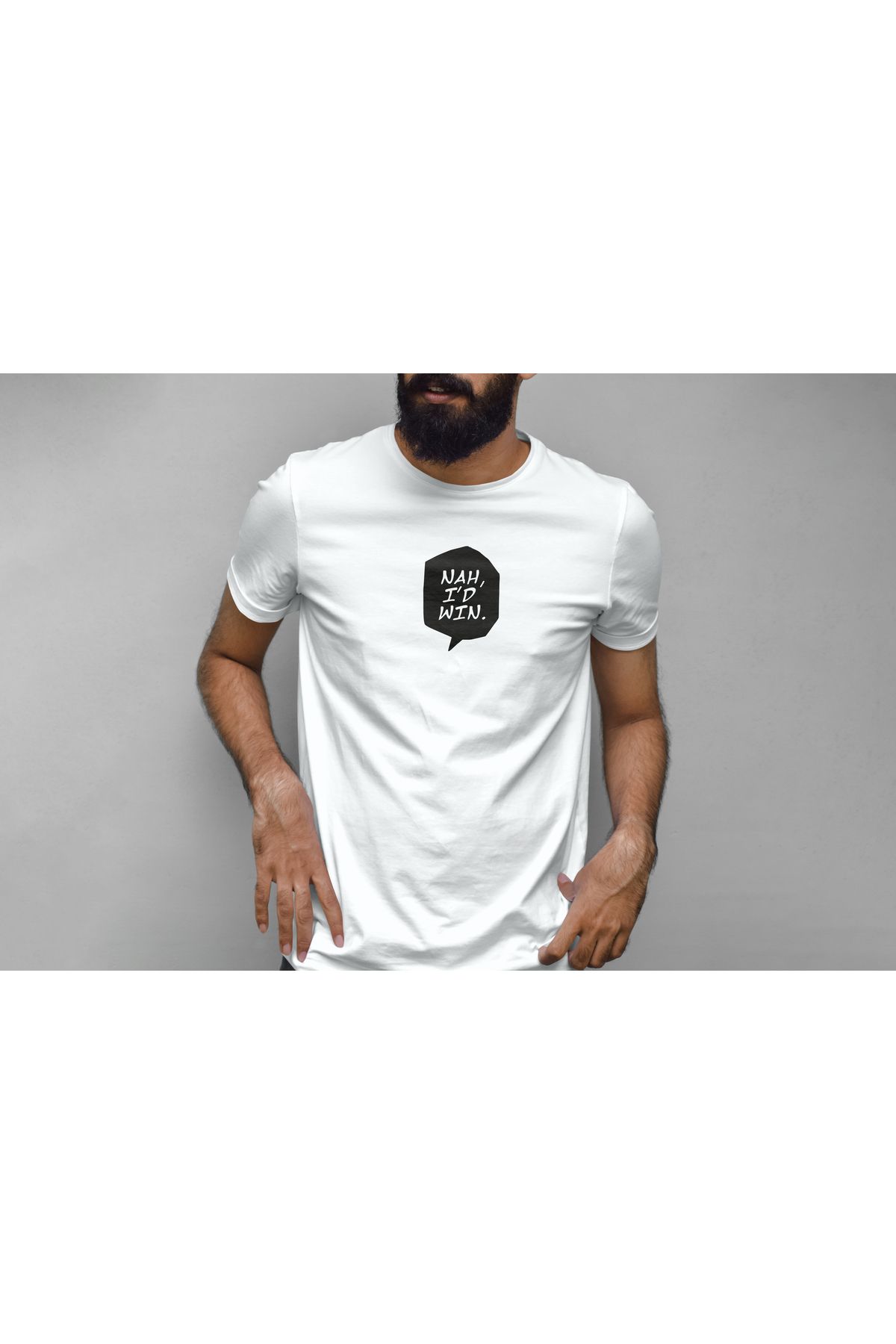 YEACHY Unisex Win Baskılı T-Shirt