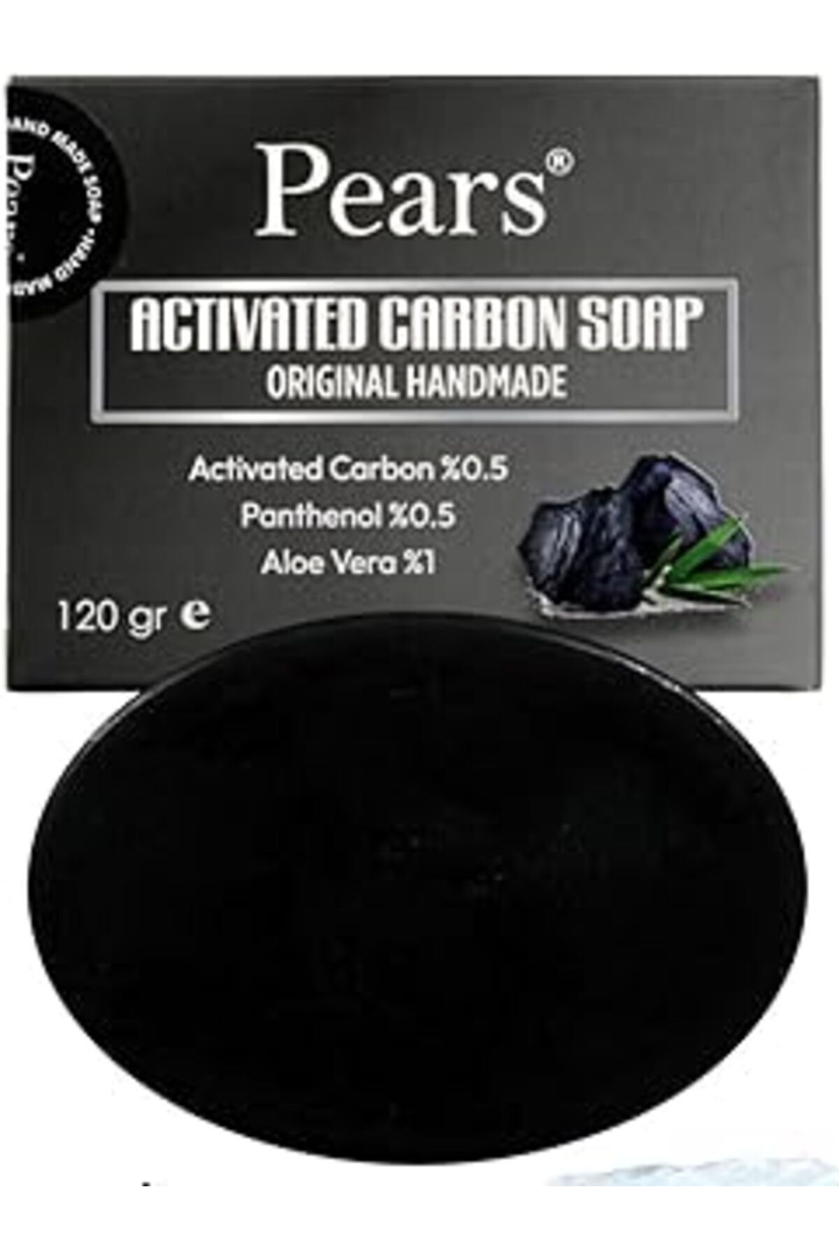 Mu Art Ahşap Pears Gliserinli Aktif Karbon Sabunu, 120 Gram