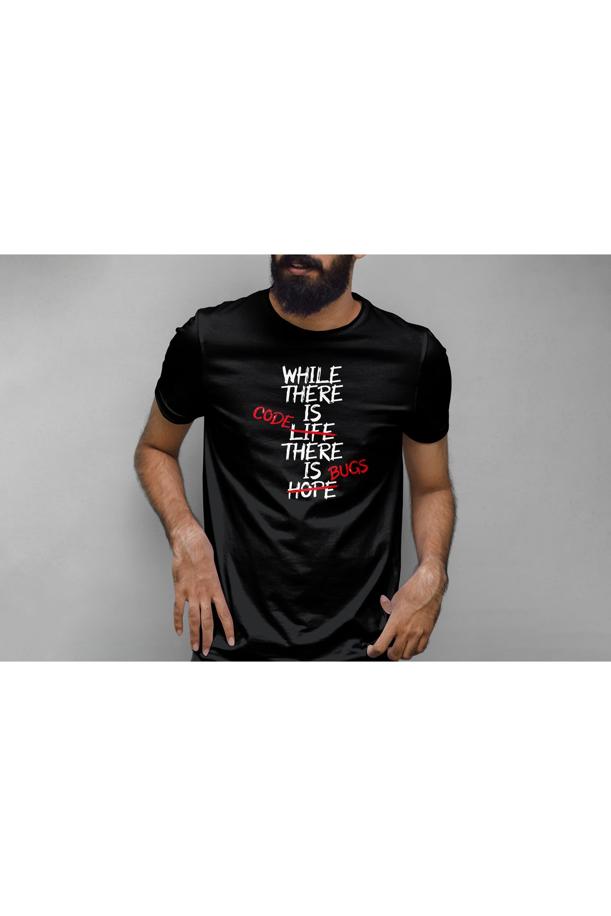 YEACHY Unisex Yazılımcı Kodcu Baskılı T-Shirt