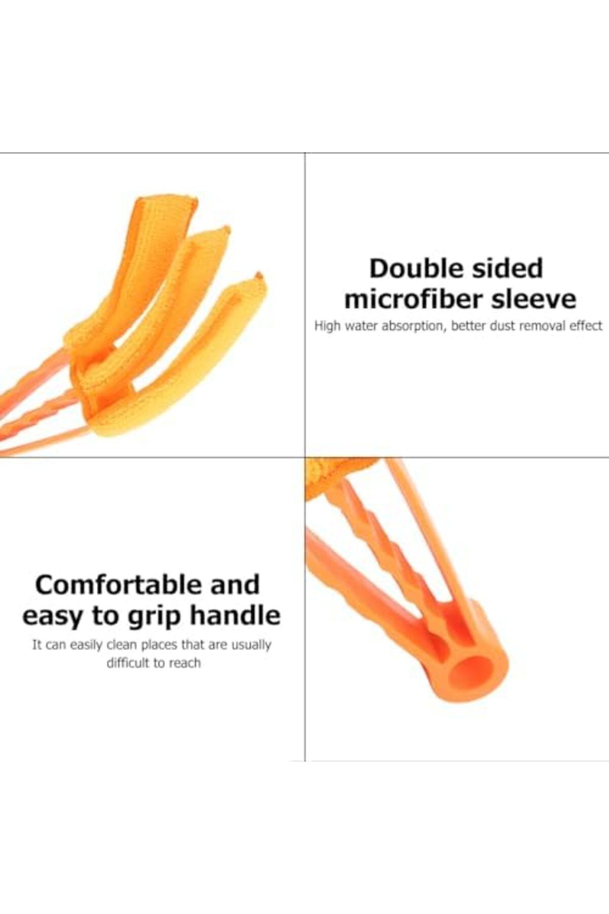 Generic-Cleaning Brush for Window Blinds, AC Vents, & Tracks – Orange Shutter & Duster Cleaner 4