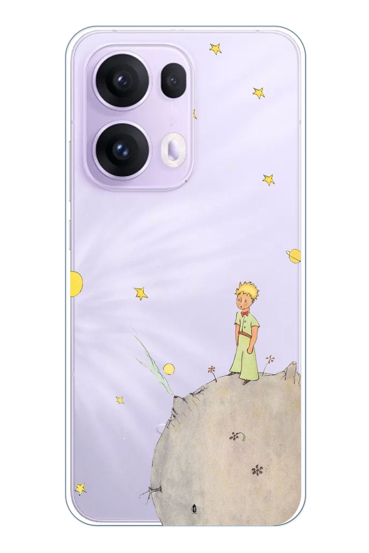 TechTree OPPO Reno 13 PRO Uyumlu Küçük Prens Tasarımlı Şeffaf Silikon Kılıf