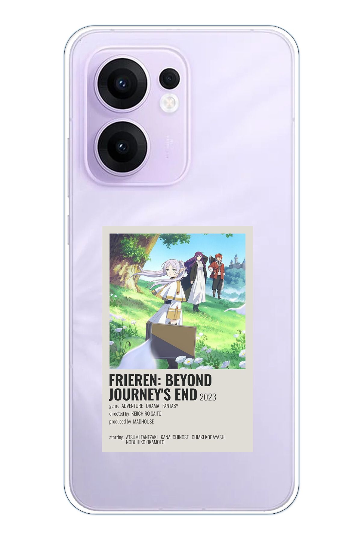 TechTree OPPO Reno 13F Uyumlu Frieren: Beyond Journey's End Tasarımlı Şeffaf Silikon Kılıf