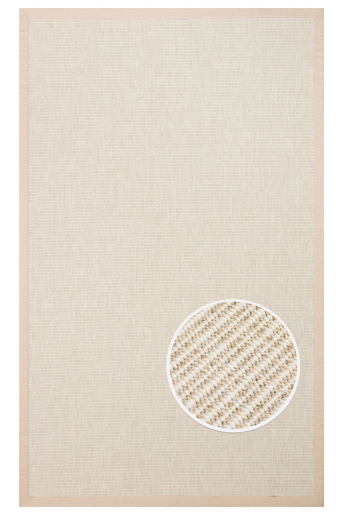 Eko Halı MAYER HALI Sisal Halı VNT 2706 CREAM BRD BEIGE İç ve Dış Mekan Kullanımına Uygun Sisal