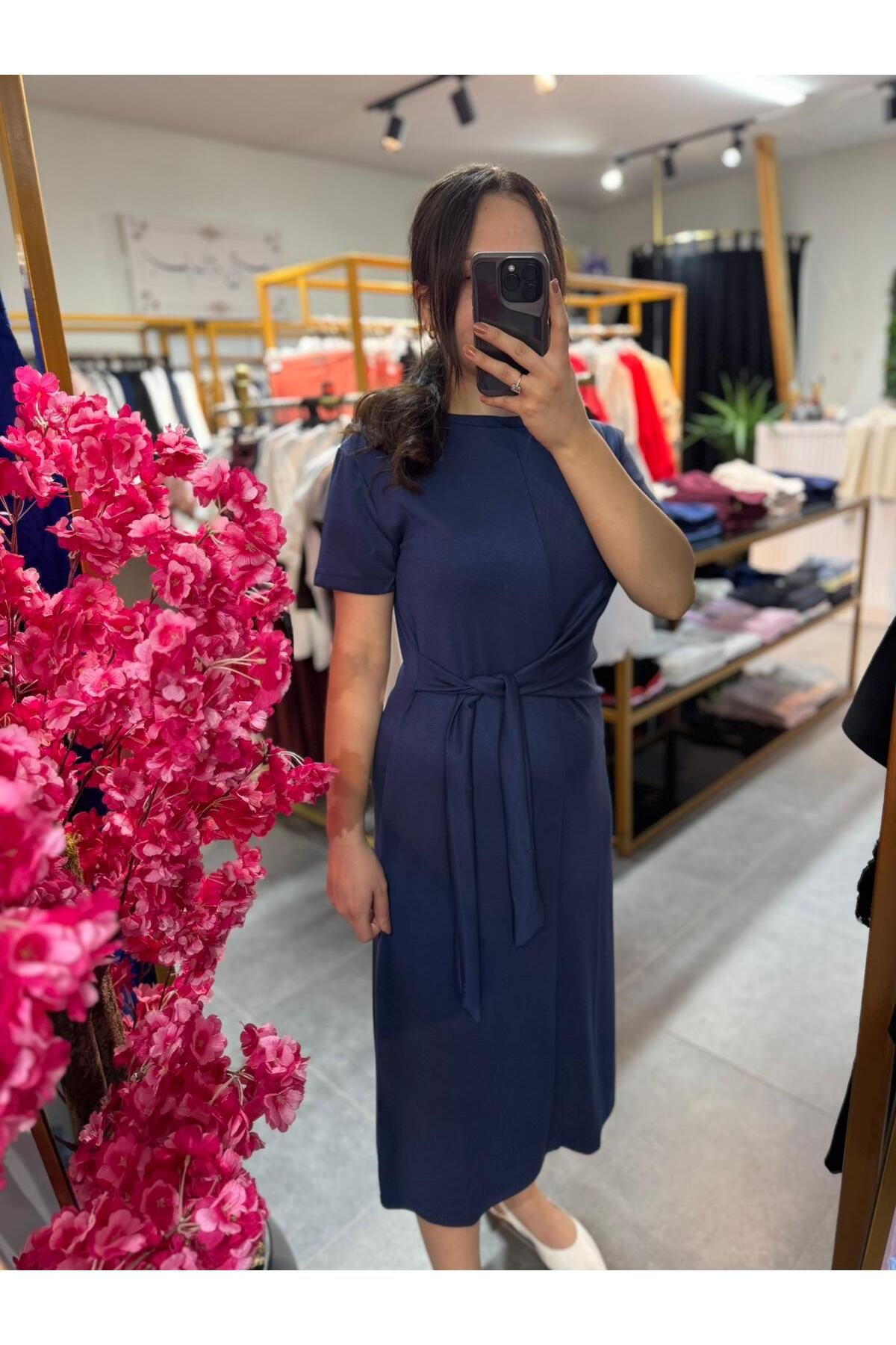 Büşra Fashion Bağlamalı Elbise