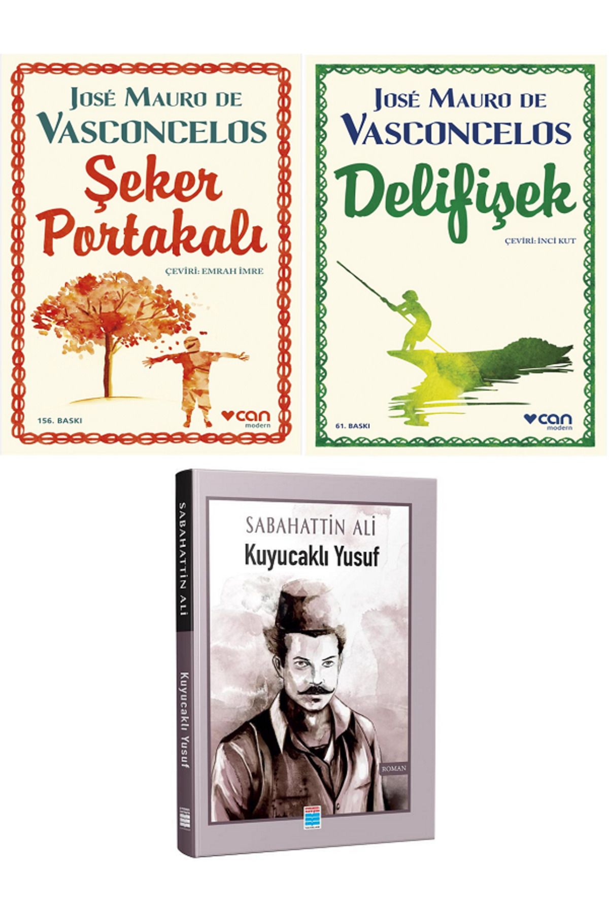 Evrensel İletişim Yayınları Şeker Portakalı + Deli Fişek + Evrensel Kuyucaklı Yusuf / 3 KİTAP SET