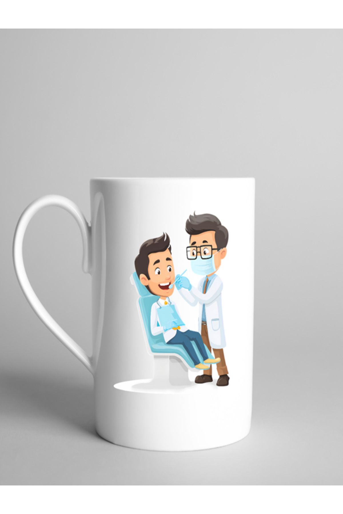 BERFA STORE Dişçi Karikatürlü Hediyelik Kupa Bardak