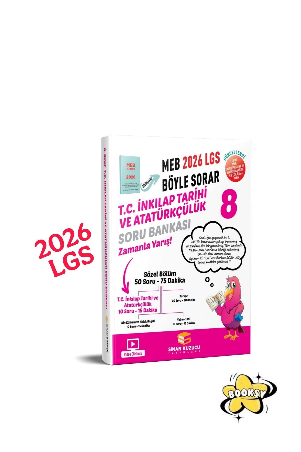 SİNAN KUZUCU YAYINLARI 8. Sınıf 2026 Lgs T.C. İNKILAP TARİHİ VE ATATÜRKÇÜLÜK Soru Bankası Video Çözümlü- BOOKSY