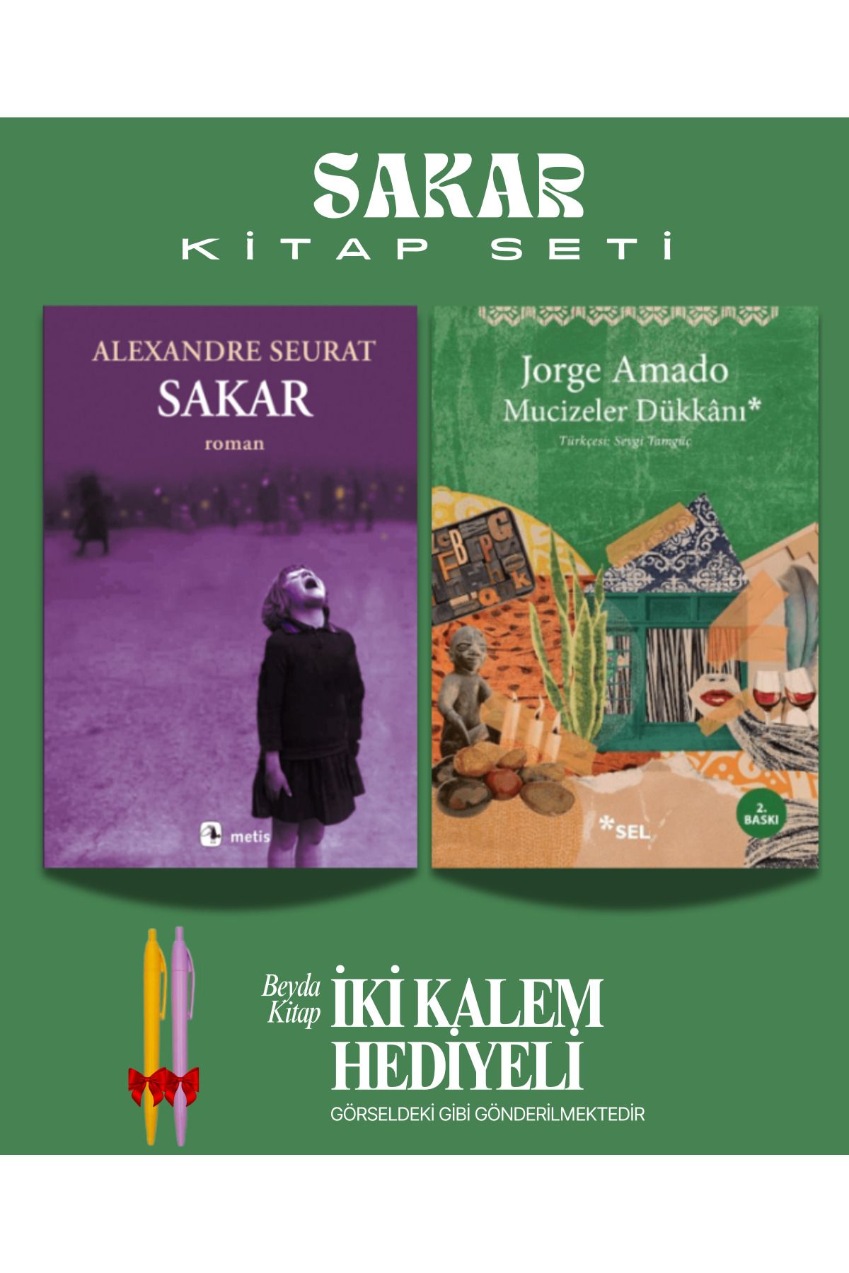Metis Yayınları Sakar - Mucizeler Dükkanı - Alexandre Seurat - Kitap Seti - İki Kalem Hediyeli
