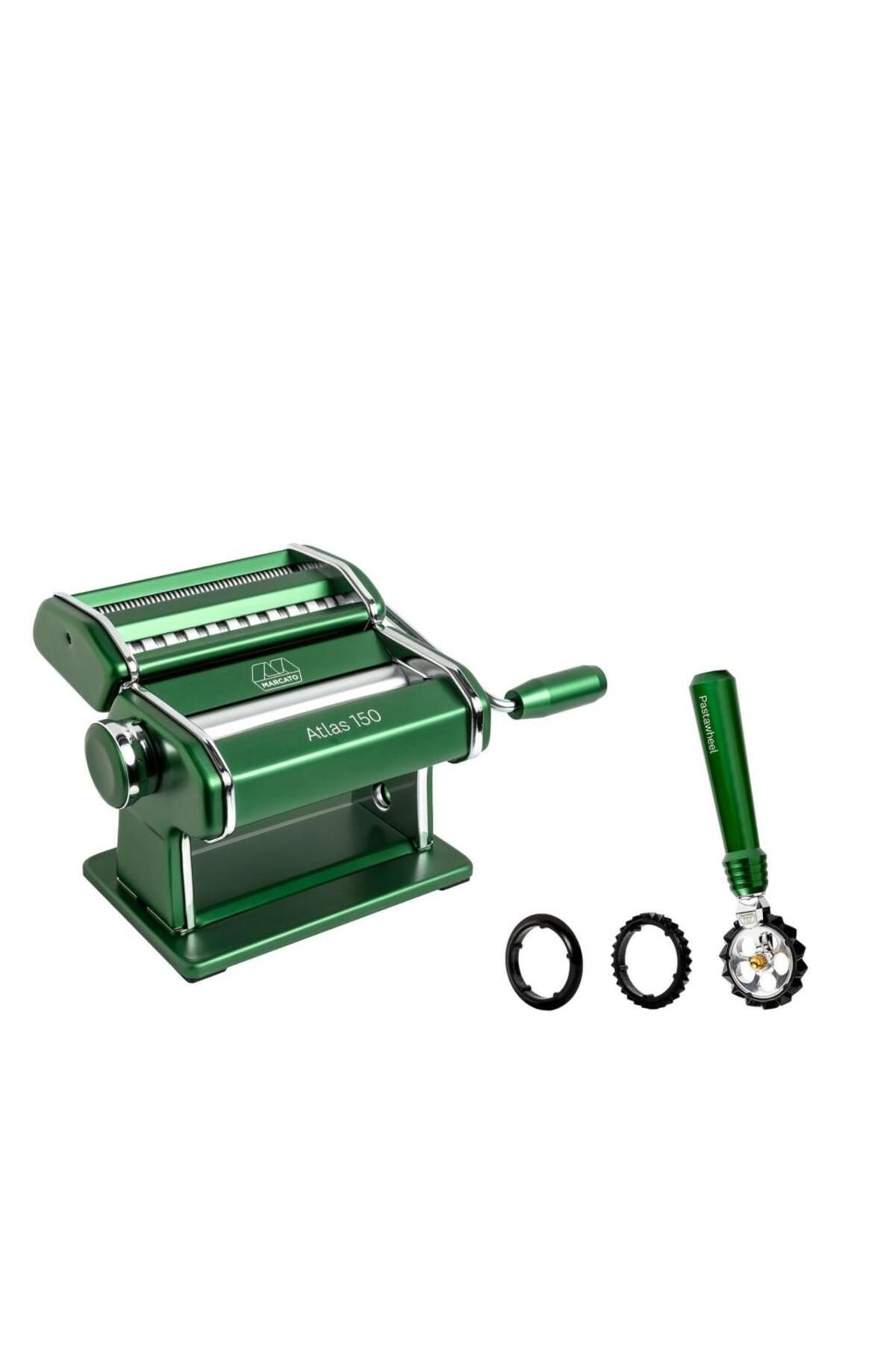 Marcato Atlas 150 Yeşil Makarna Makinesi + Pastawheel