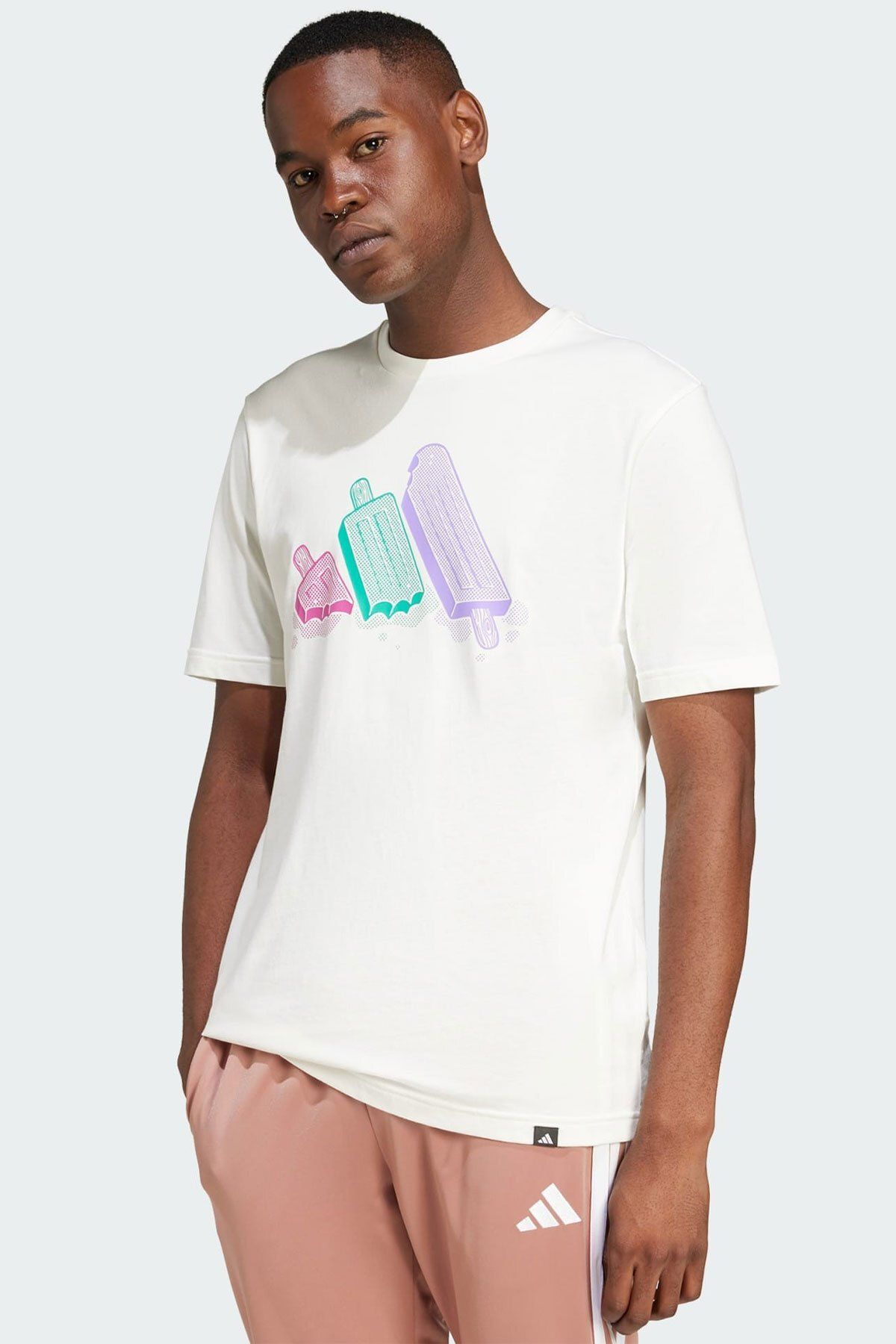 adidas Erkek L İce Tişört
