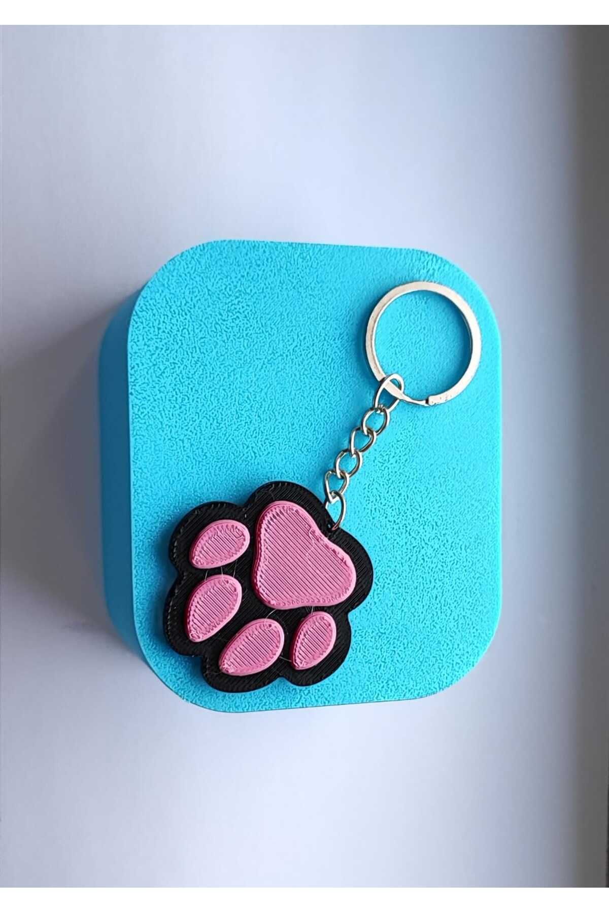 Özcan Toptan Tuhafiye Kedi Patisi Anahtarlık-Çanta Aksesuarı (1 Adet)