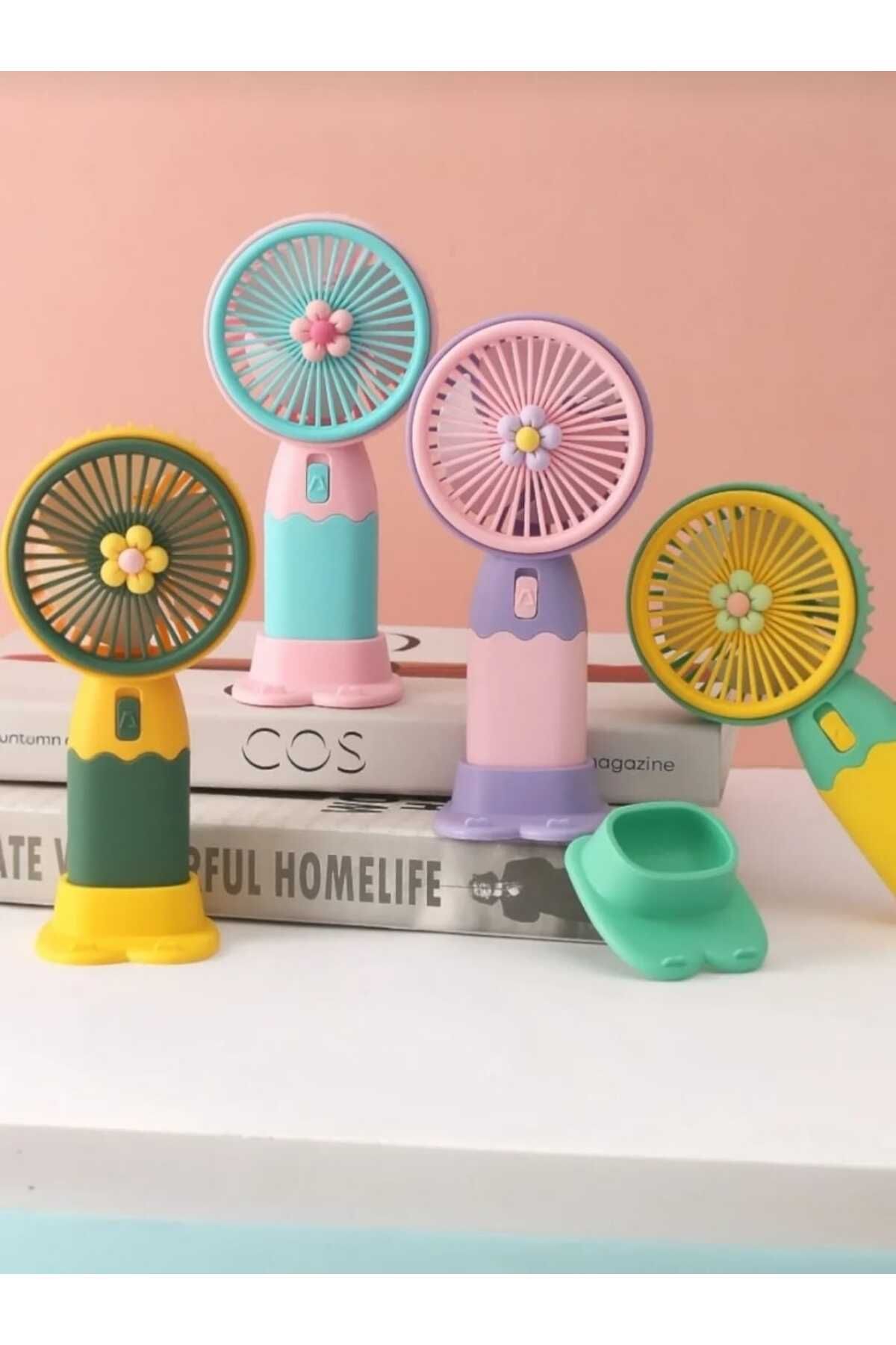camp one Fan Sarj Edilebilir Mini Taşınabilir El Fanı El Vantilatör Karışık Modeller