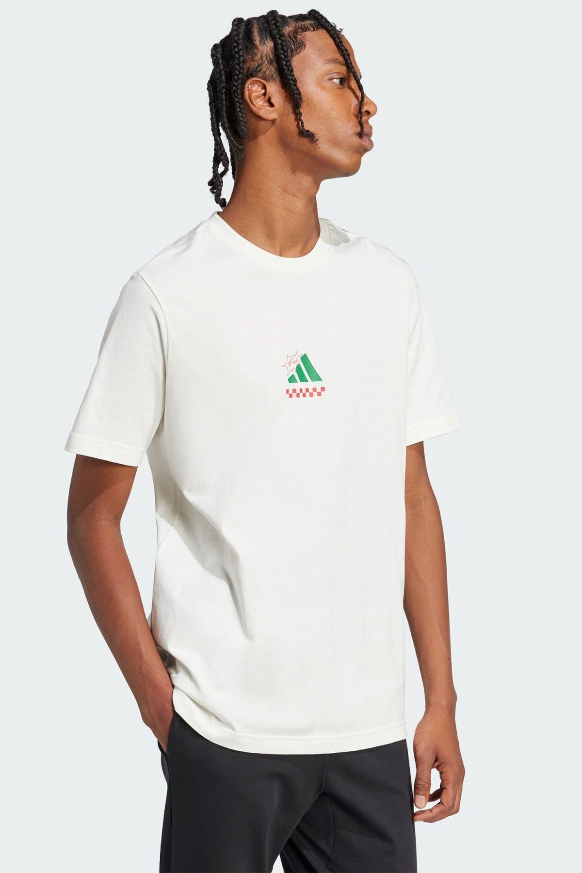 adidas Erkek L Pızza Tişört