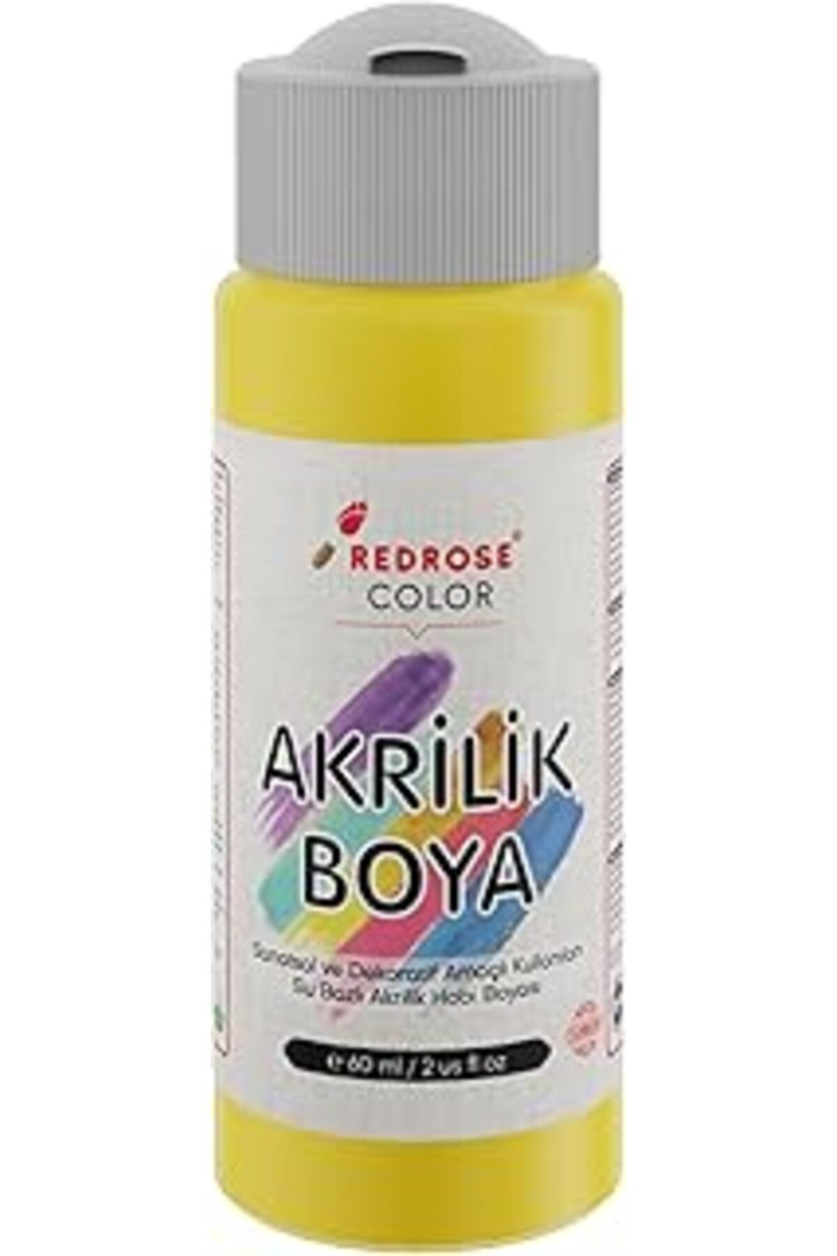 Mu Art Ahşap Red Rose Sarı Akrilik Boya 60 Ml