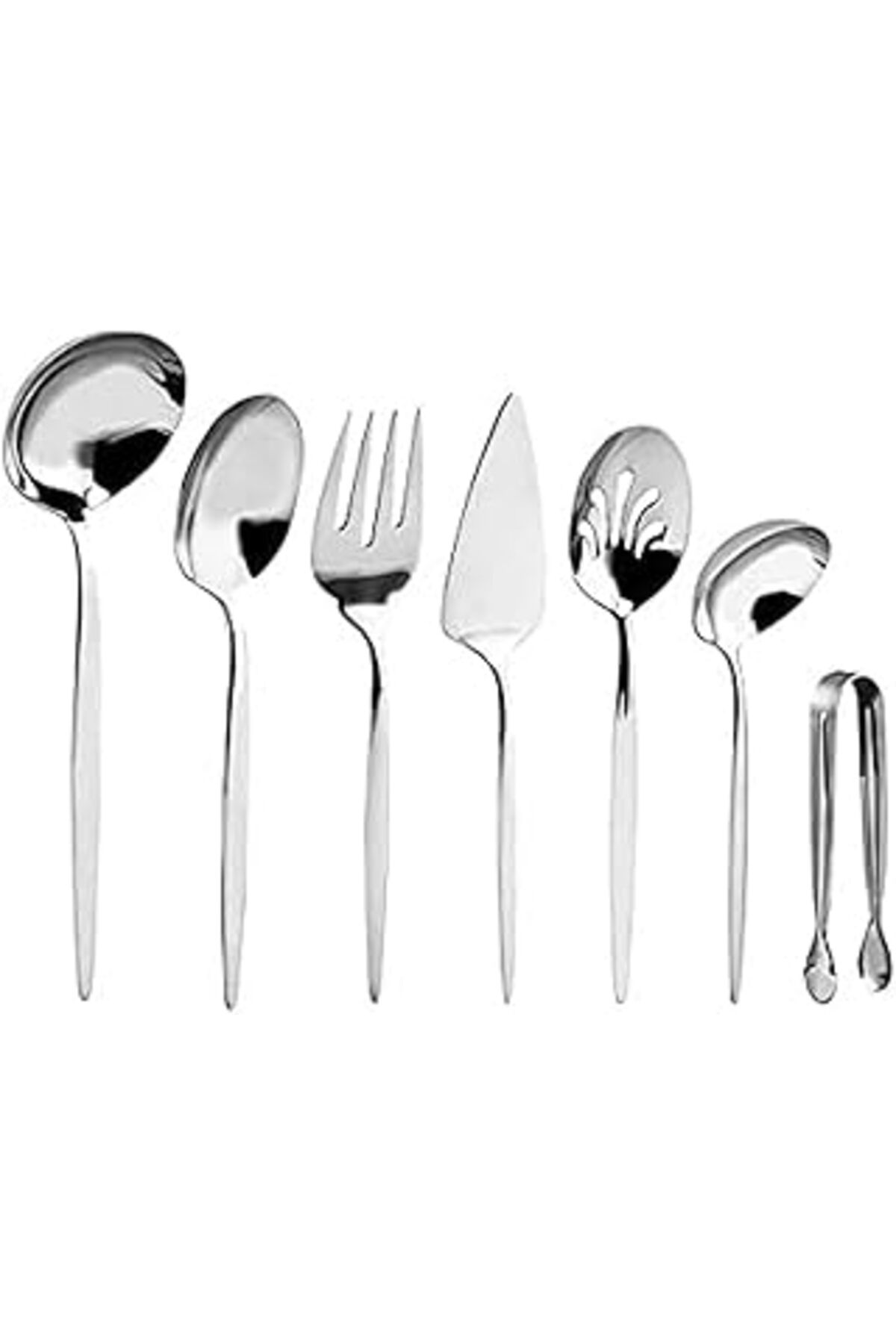 Mu Art Ahşap 153.02.01.8020 Lizbon 7 Parça Kutulu Servis Seti, Gri, Std