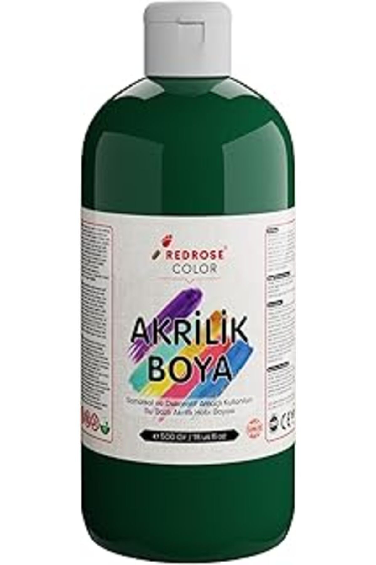 Mu Art Ahşap Red Rose Koyu Yeşil Akrilik Boya 500 Gr