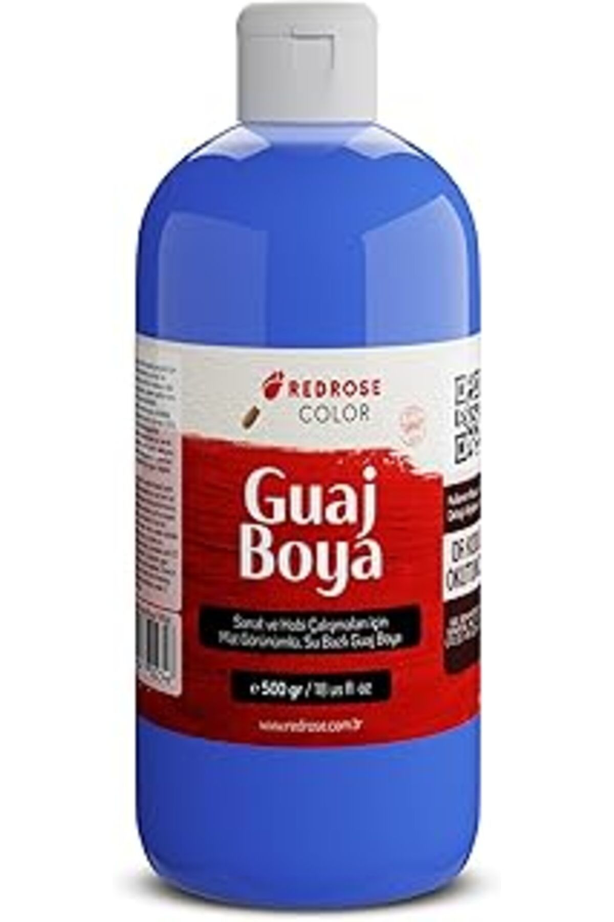 Mu Art Ahşap Red Rose Mavi Guaj Boya 500 Gr