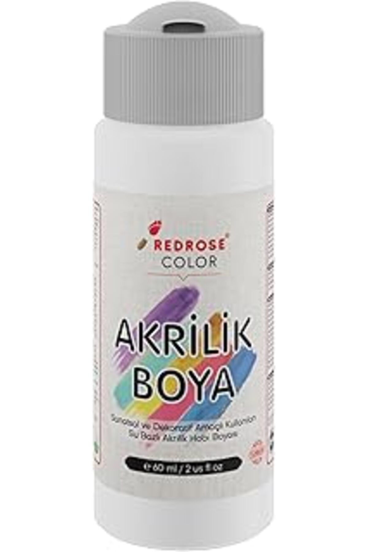 Mu Art Ahşap Red Rose Beyaz Akrilik Boya 60 Ml