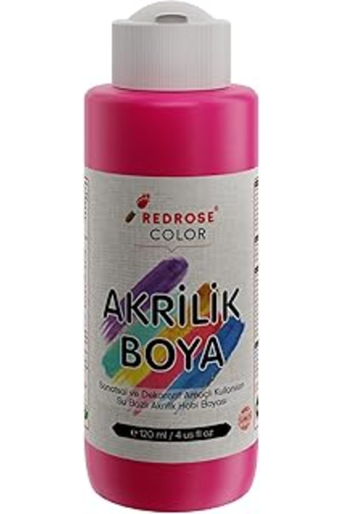 Qedii Red Rose Fuşya Akrilik Boya 120 Ml