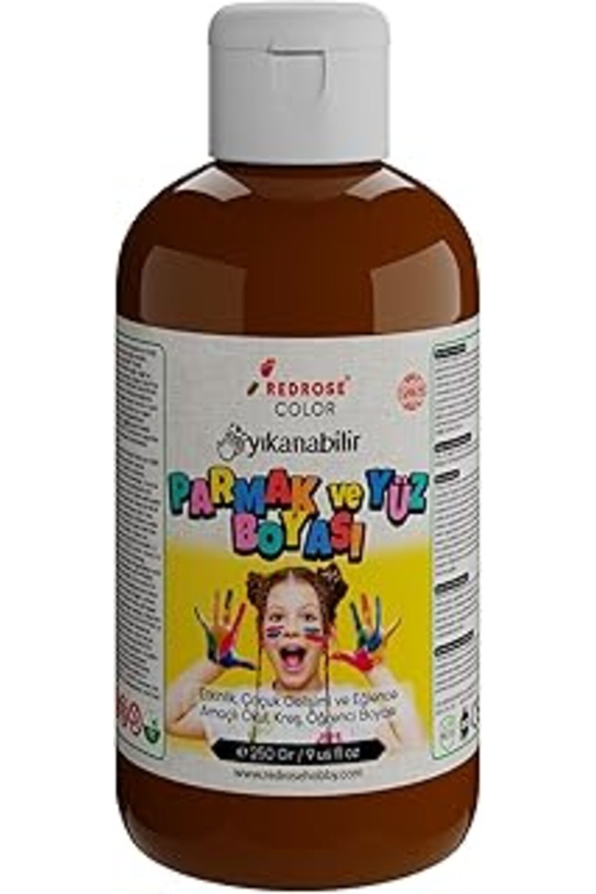 Qedii Red Rose Kahverengi Parmak Boyası 250 Gr