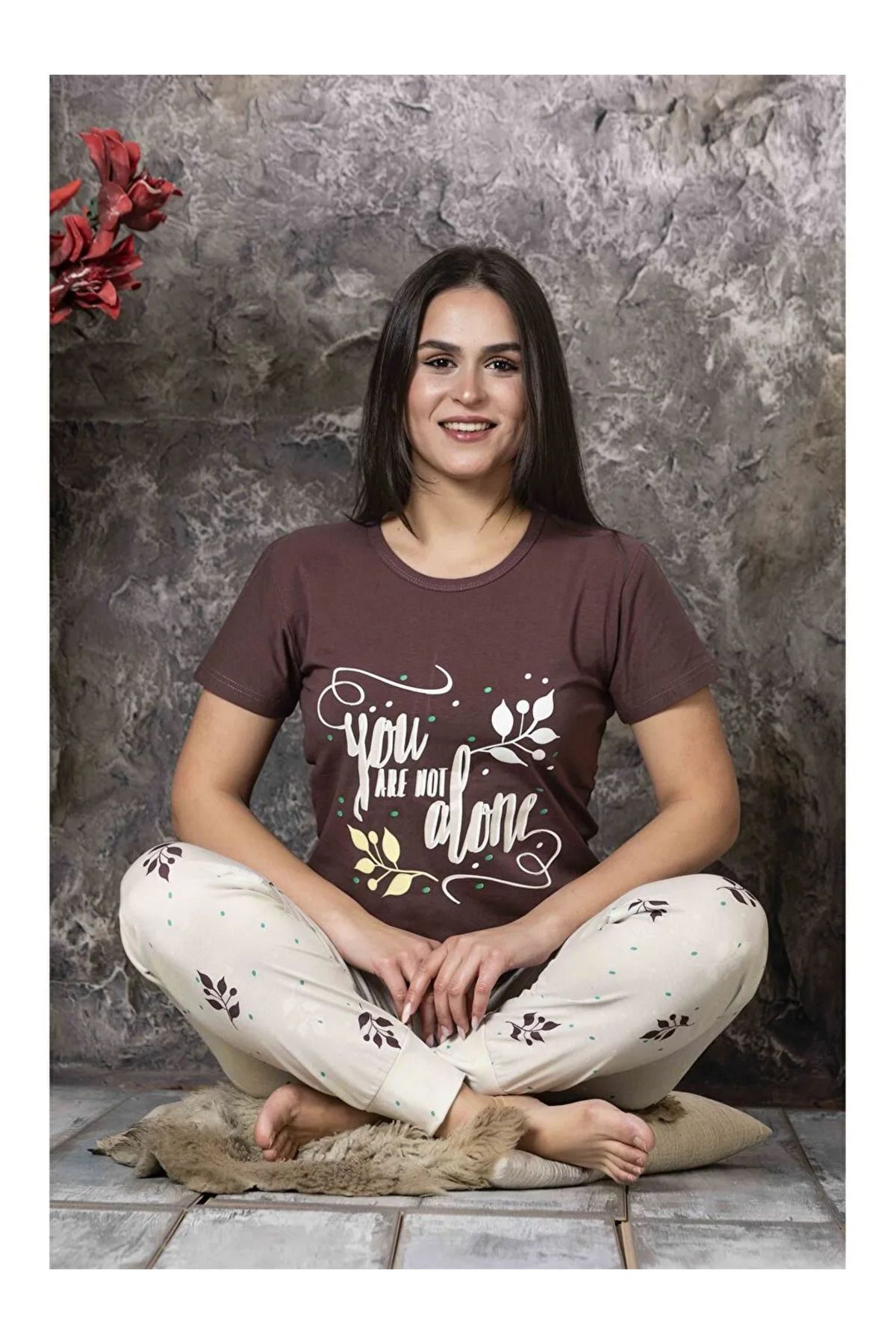 LC Waikiki Bisiklet Yaka Kadın Pijama Takım